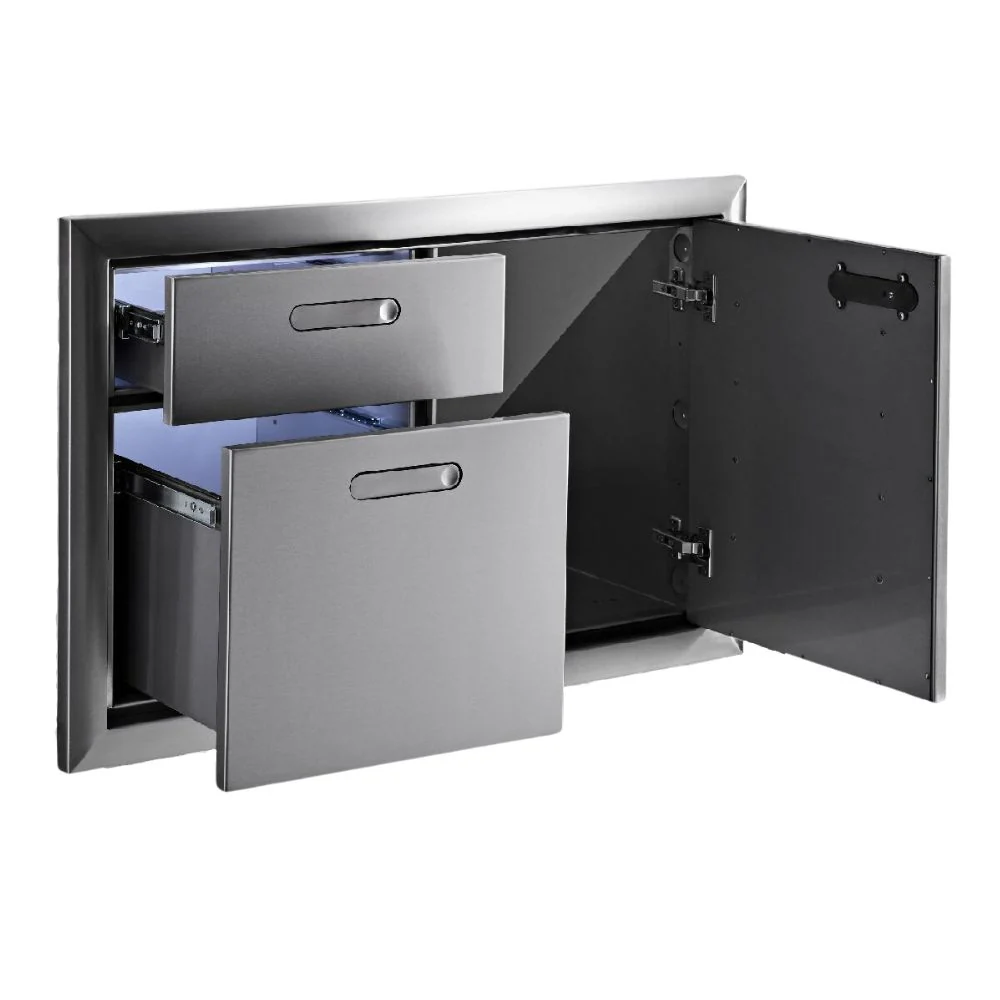Lynx LSA42-4 Stainless Steel 42-Inch Door & Double Drawer Combo - Image 3