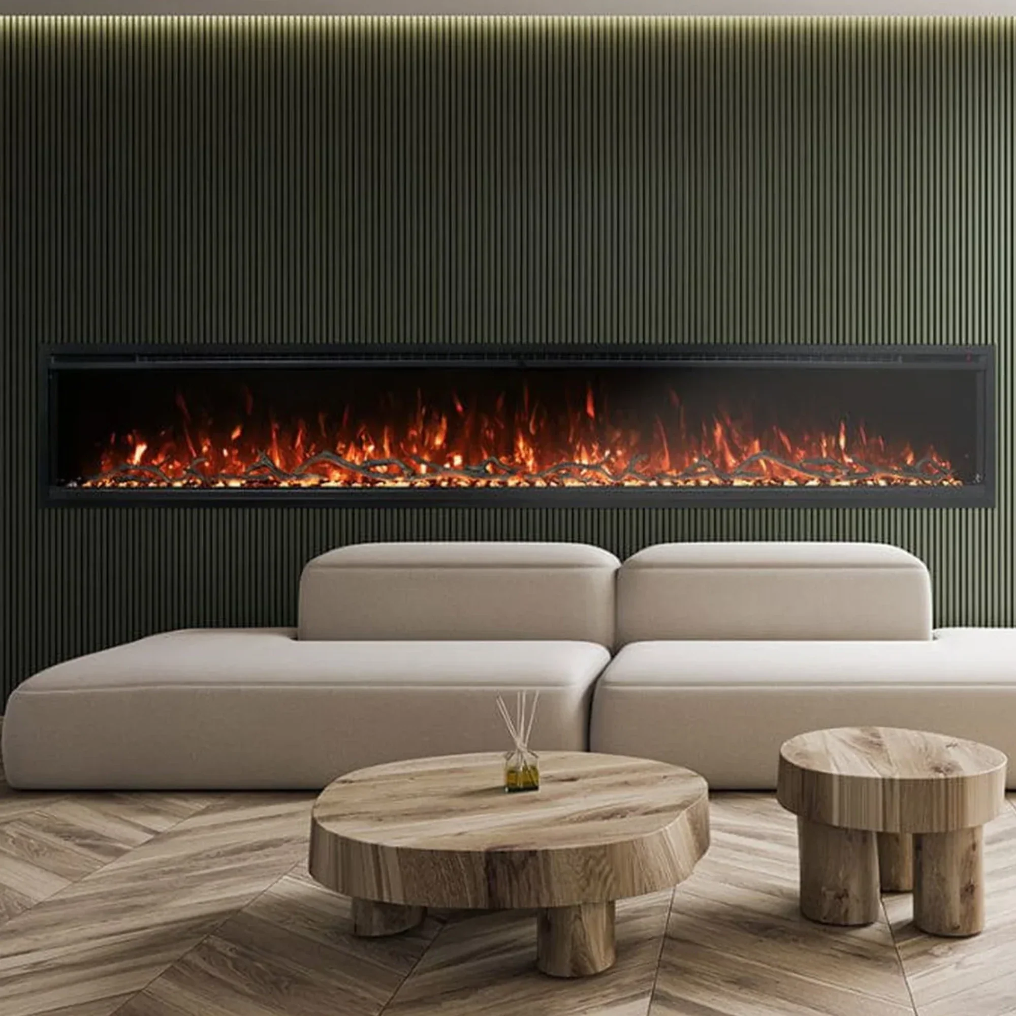Modern Flames 100 Inch Spectrum Slimline Linear Electric Fireplace - Image 2