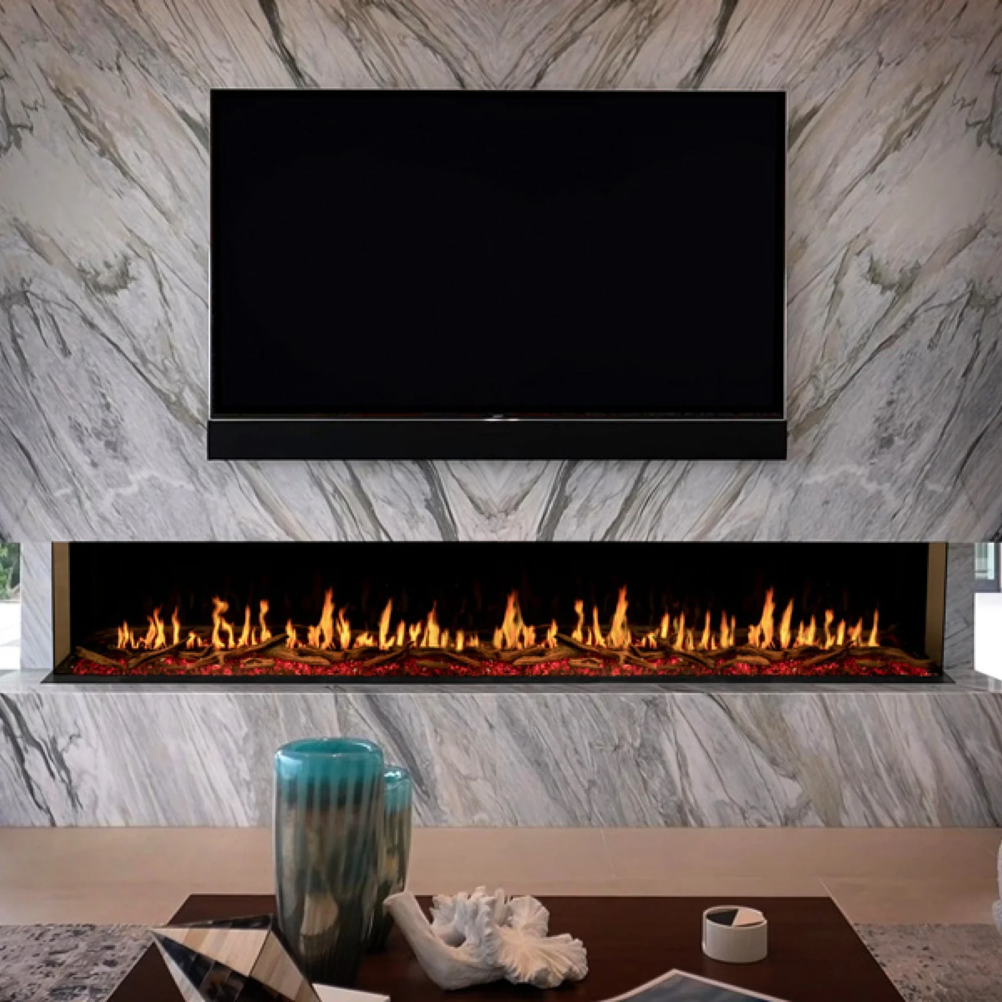 Modern Flames 120" Orion Multi HelioVision Linear Electric Fireplace