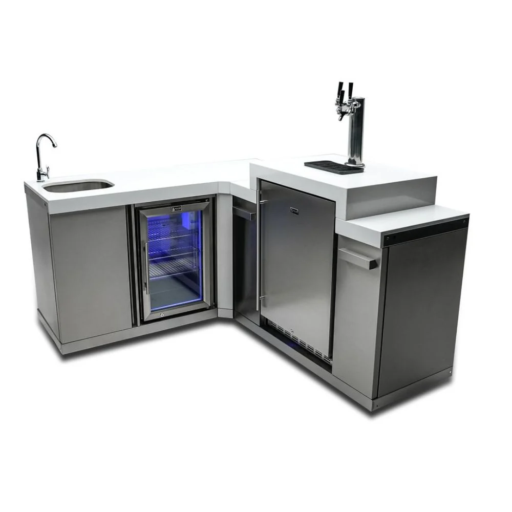 Mont Alpi MA-BEV90KEG Beverage Center with 90-Degree Corner & Kegerator - Image 2