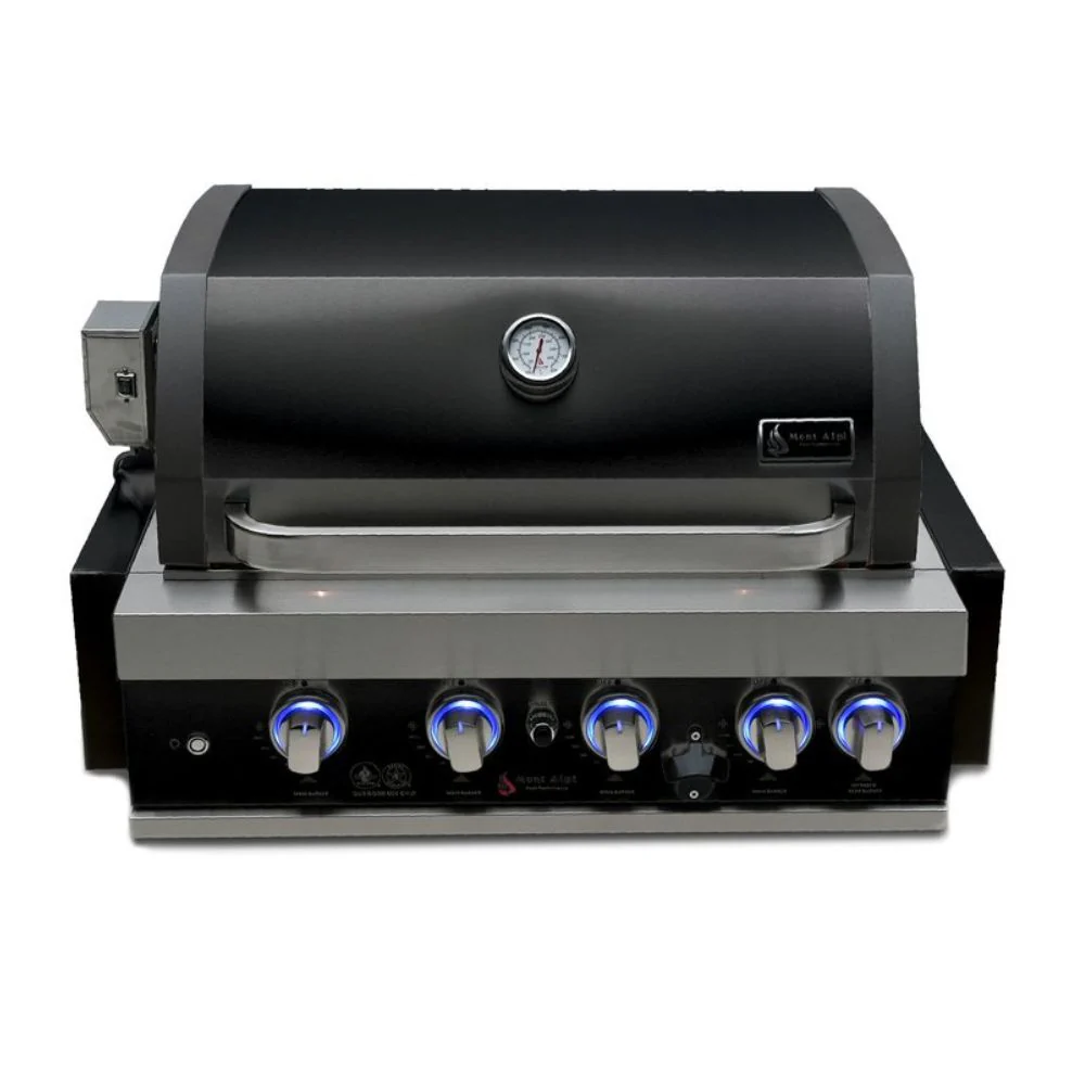 Mont Alpi MABi400-BSS 32-Inch Black Stainless Steel Propane Built-in Grill - Image 2