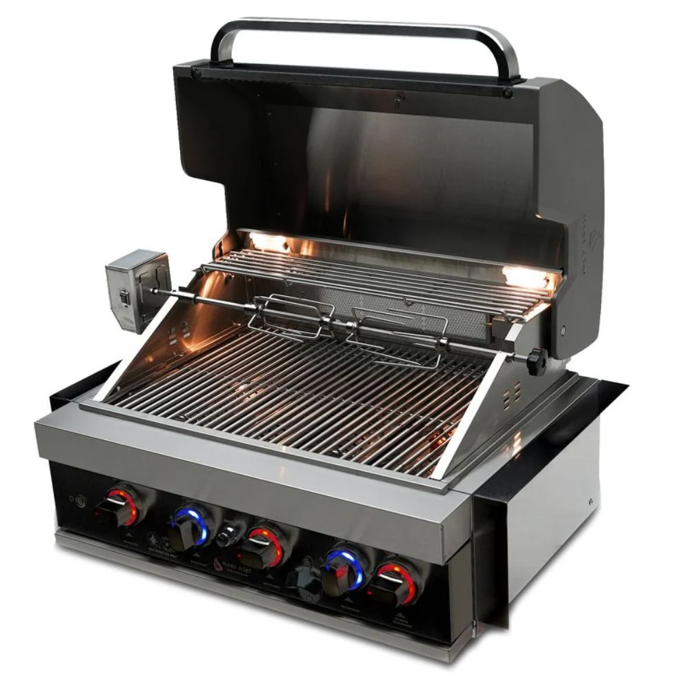 Mont Alpi MABi400-BSS 32-Inch Black Stainless Steel Propane Built-in Grill - Image 3
