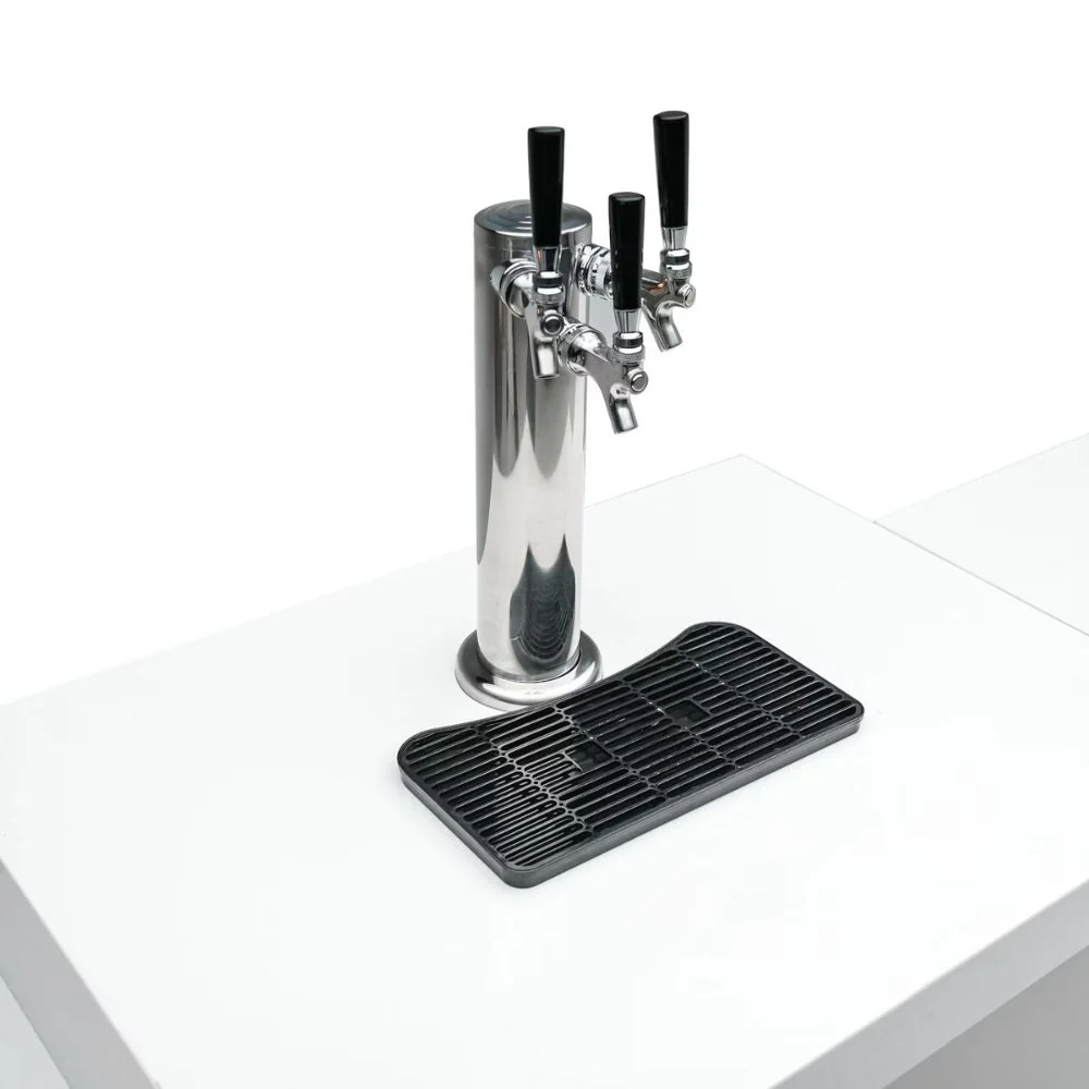 Mont Alpi MAi400-D90KEGBEVFC Propane 4-Burner Deluxe Island with 90-Degree Corner, Kegerator, Beverage Center & Fridge Cabinet - Image 9