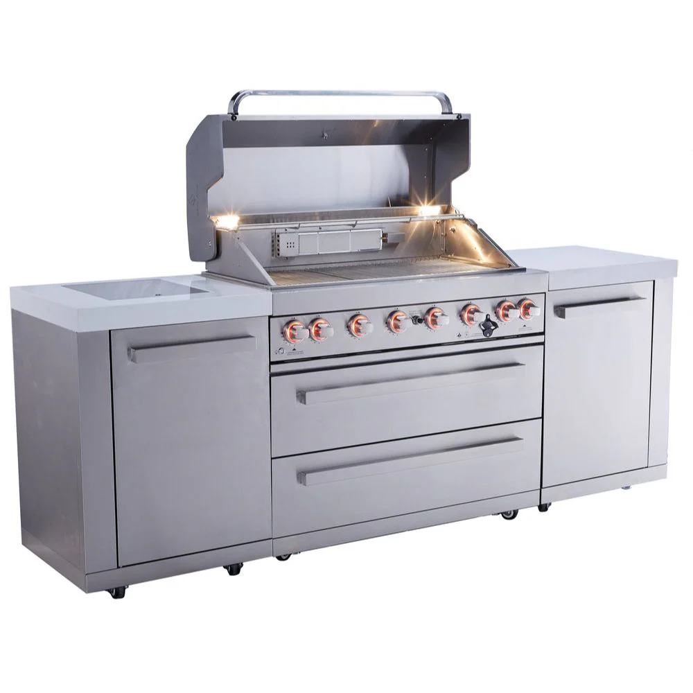 Mont Alpi MAi805 6-Burner Outdoor Kitchen Island - Image 3