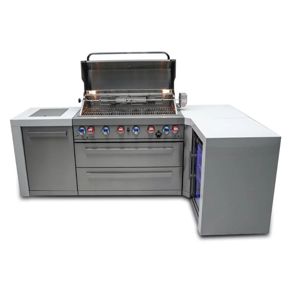 Mont Alpi MAi805-D90FC Propane 6-Burner Deluxe Island with 90-Degree - Image 4