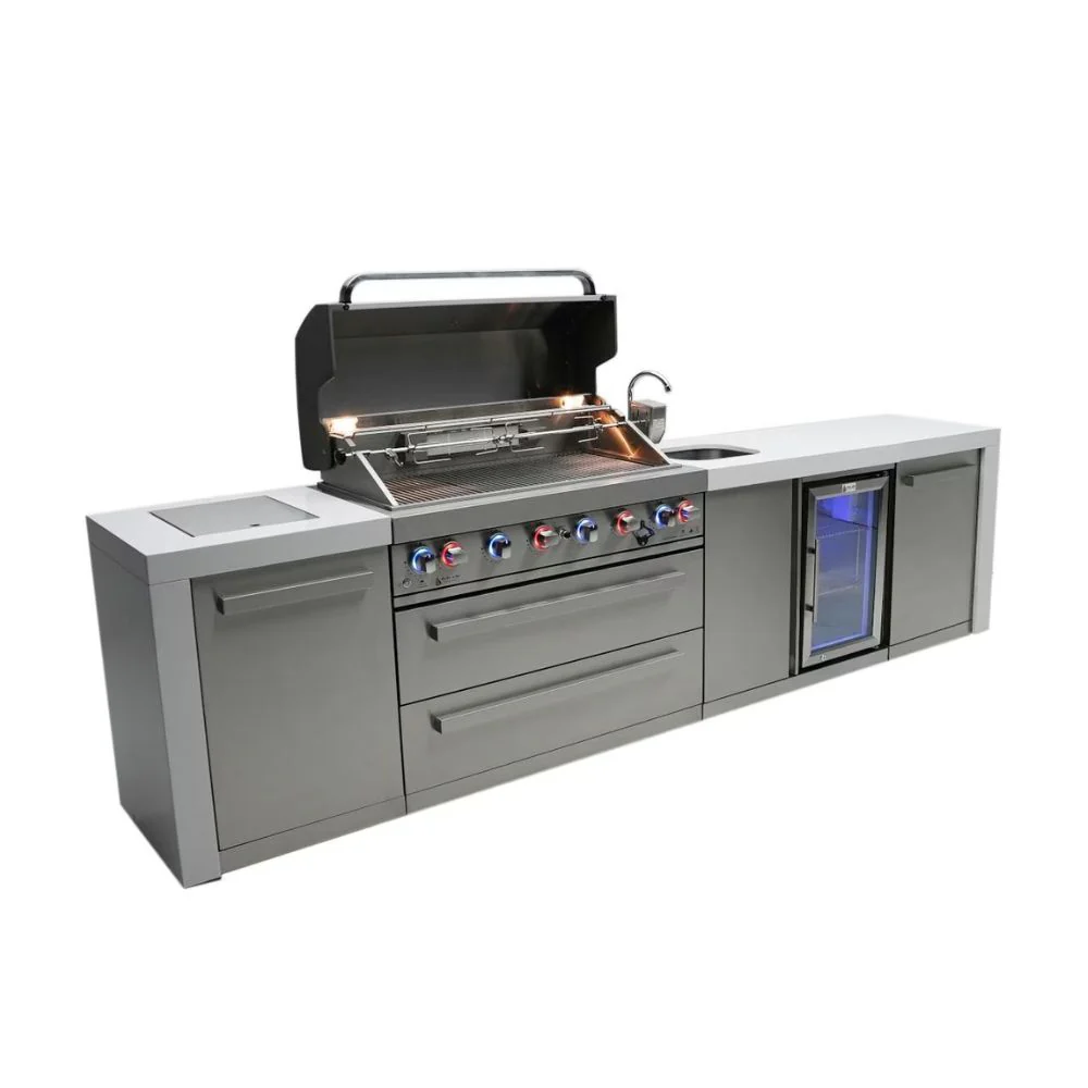 Mont Alpi MAi805-DBEV 6-Burner Deluxe Island with Beverage Center - Image 2