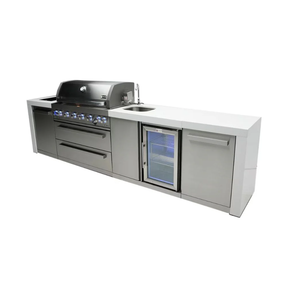 Mont Alpi MAi805-DBEV 6-Burner Deluxe Island with Beverage Center - Image 3