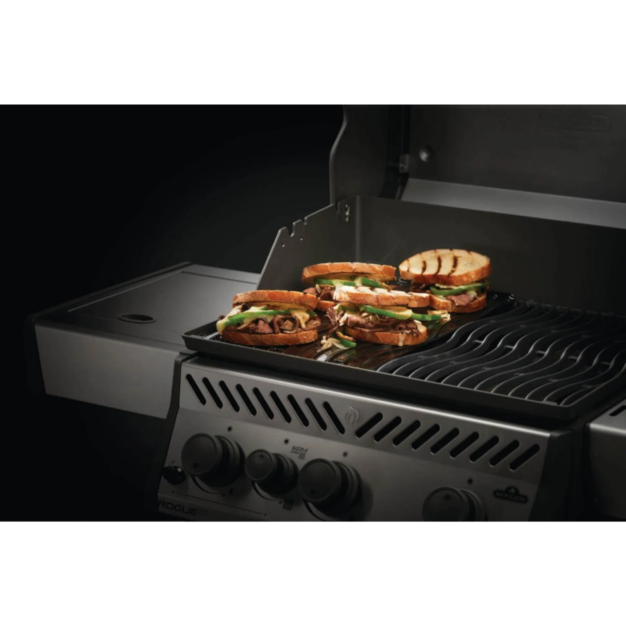 Napoleon 56426 2-Sided Porcelain-Enameled Cast Iron Griddle for Rogue 425, 525 & 625 - Image 5