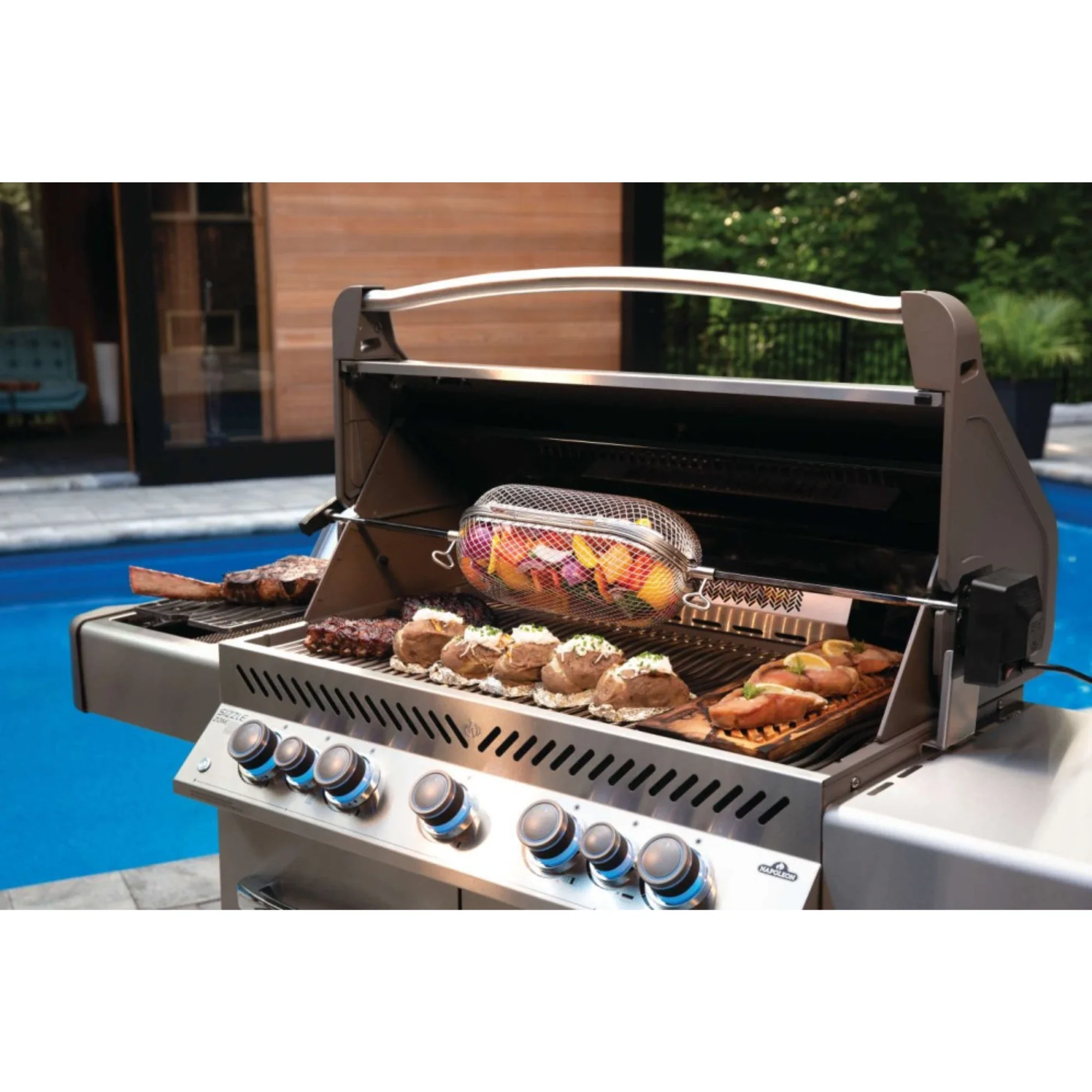 Napoleon 64000 Rotisserie Grill Basket - Image 6