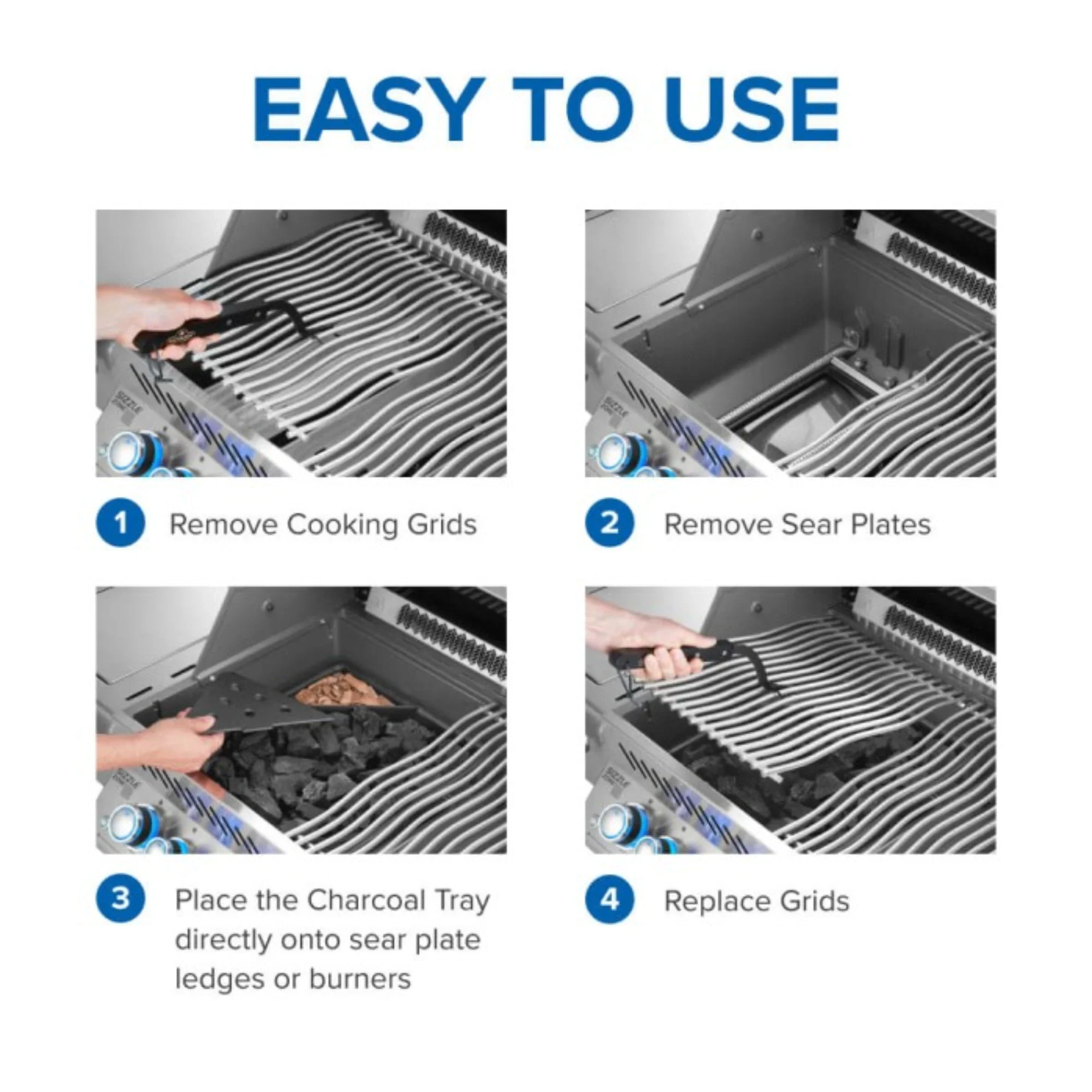 Napoleon 67732 Cast Iron Charcoal and Smoker Tray - Image 4