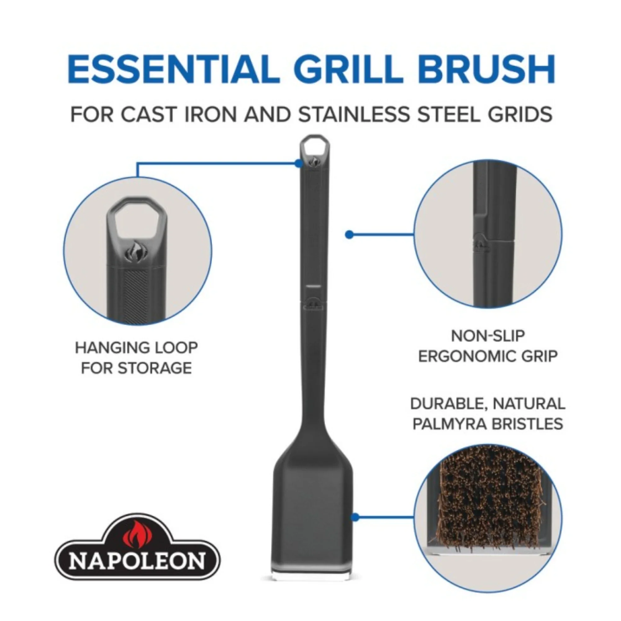 Grill Brush with Palmyra Bristles - Image 5