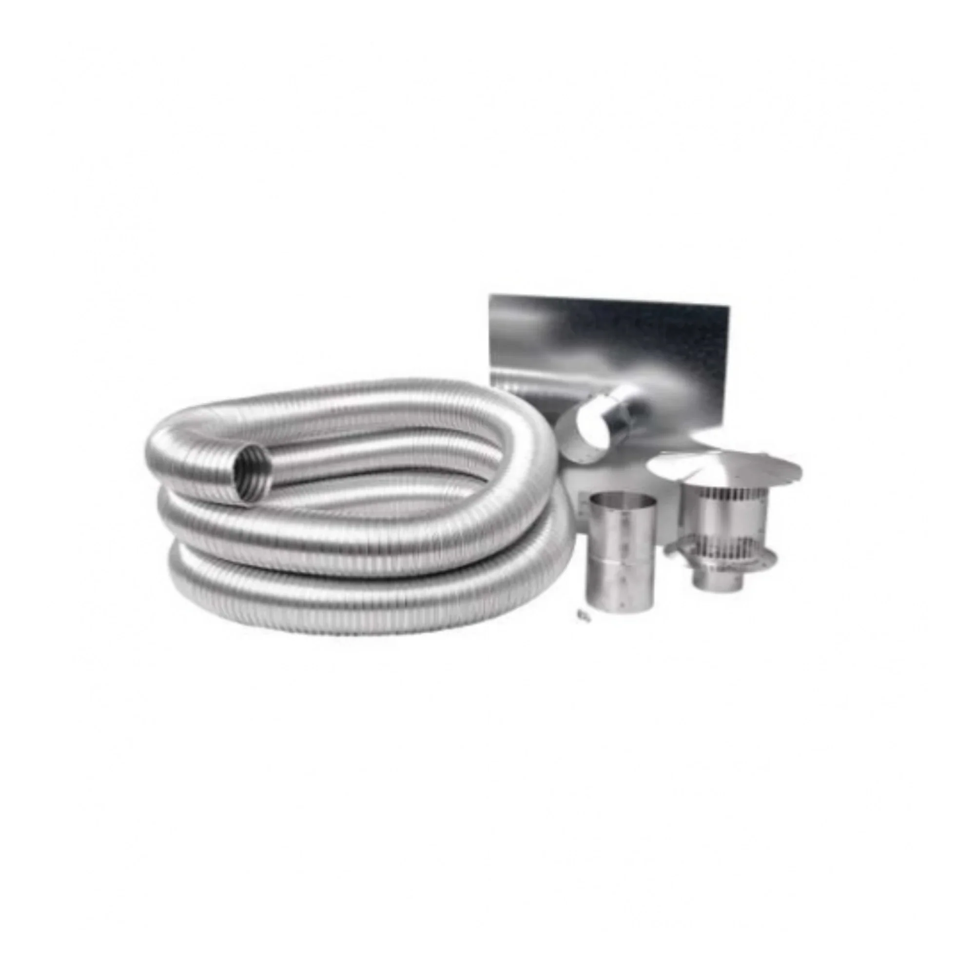 Napoleon Compressed Aluminum Flexible Gas Liner Kit 20ft Length 4" Diameter