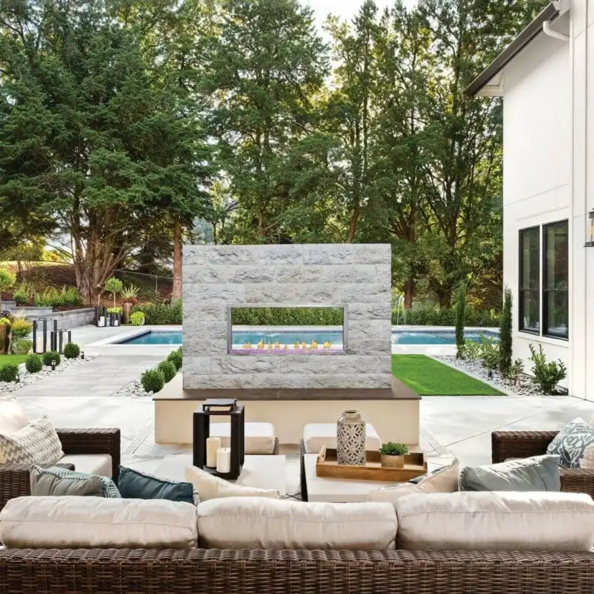 Napoleon Galaxy™ 50 Outdoor Gas Fireplace Stainless Steel - Image 3
