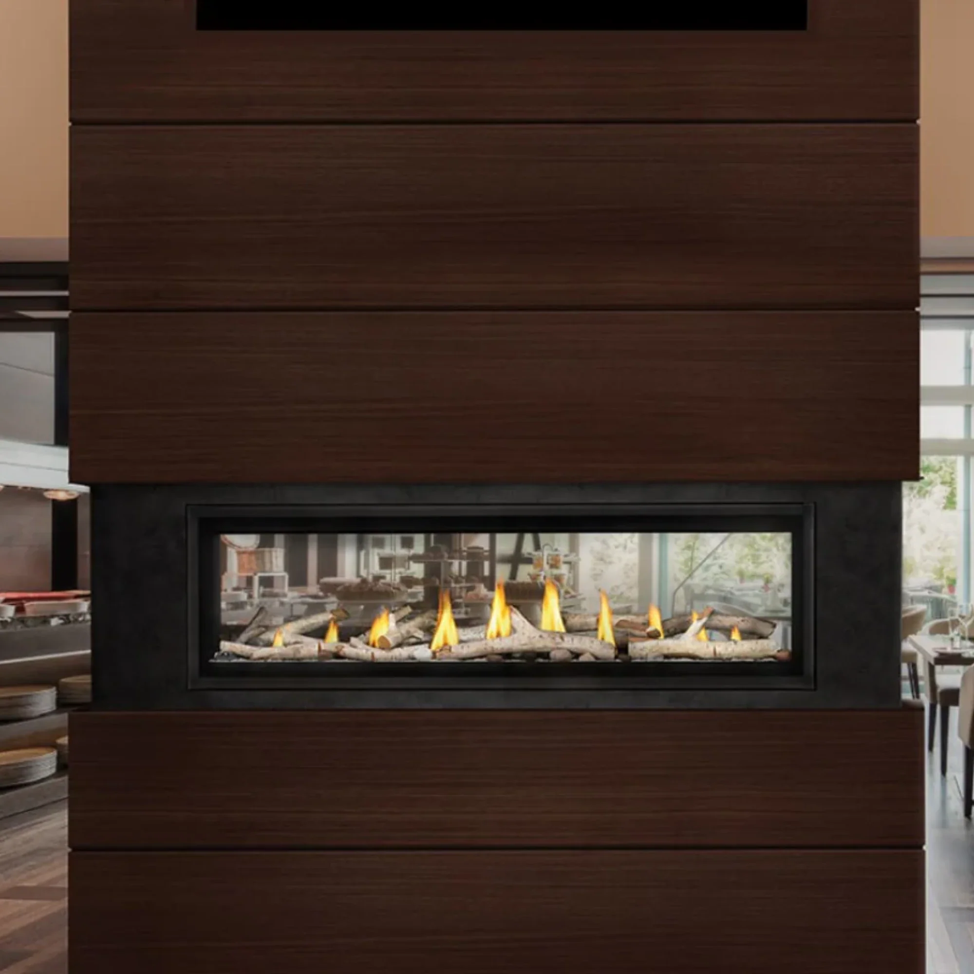 Napoleon Luxuria 62 Natural Gas See Through Direct Vent Fireplace - Electronic Ignition - Image 3