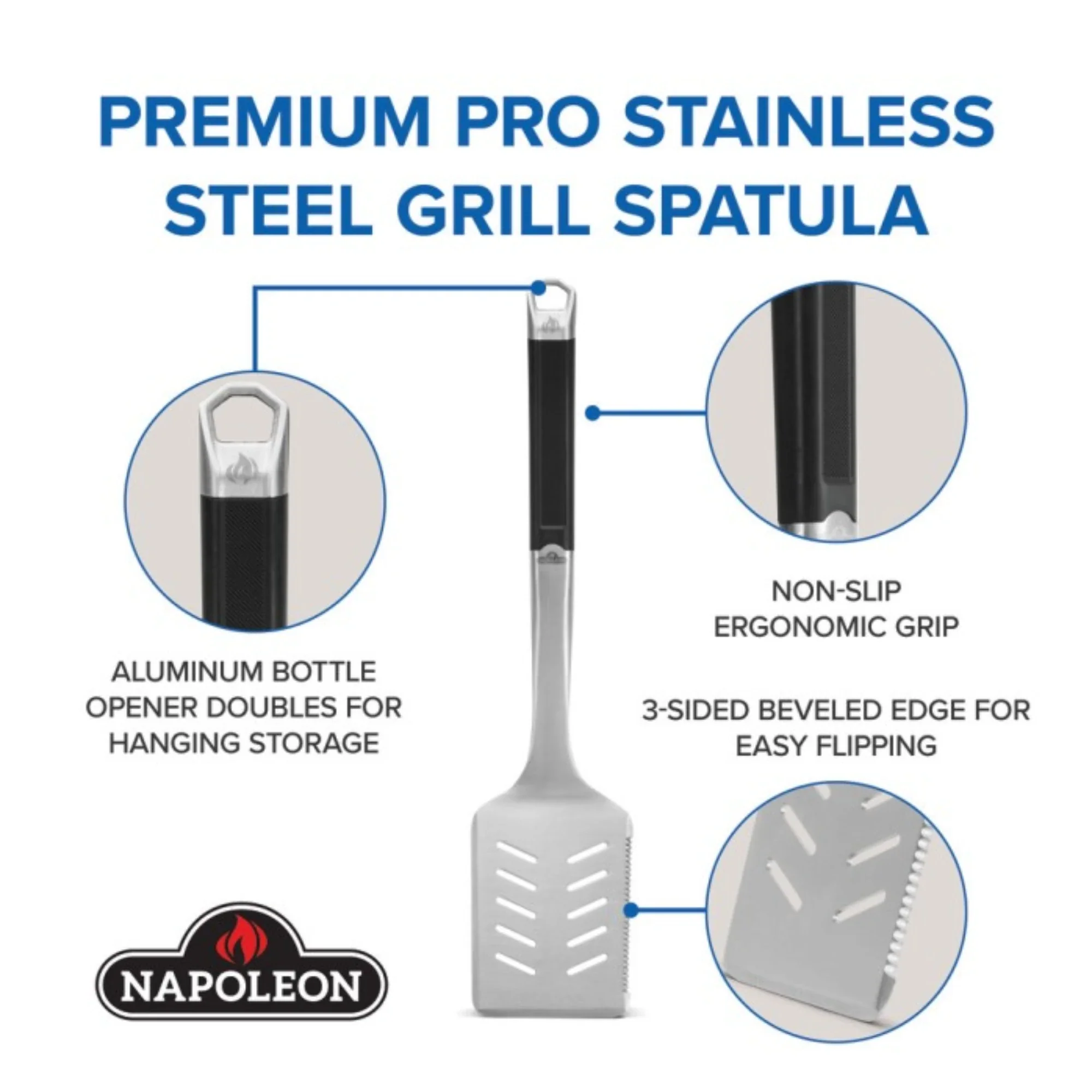 Napoleon Premium Stainless Steel Spatula - Image 4