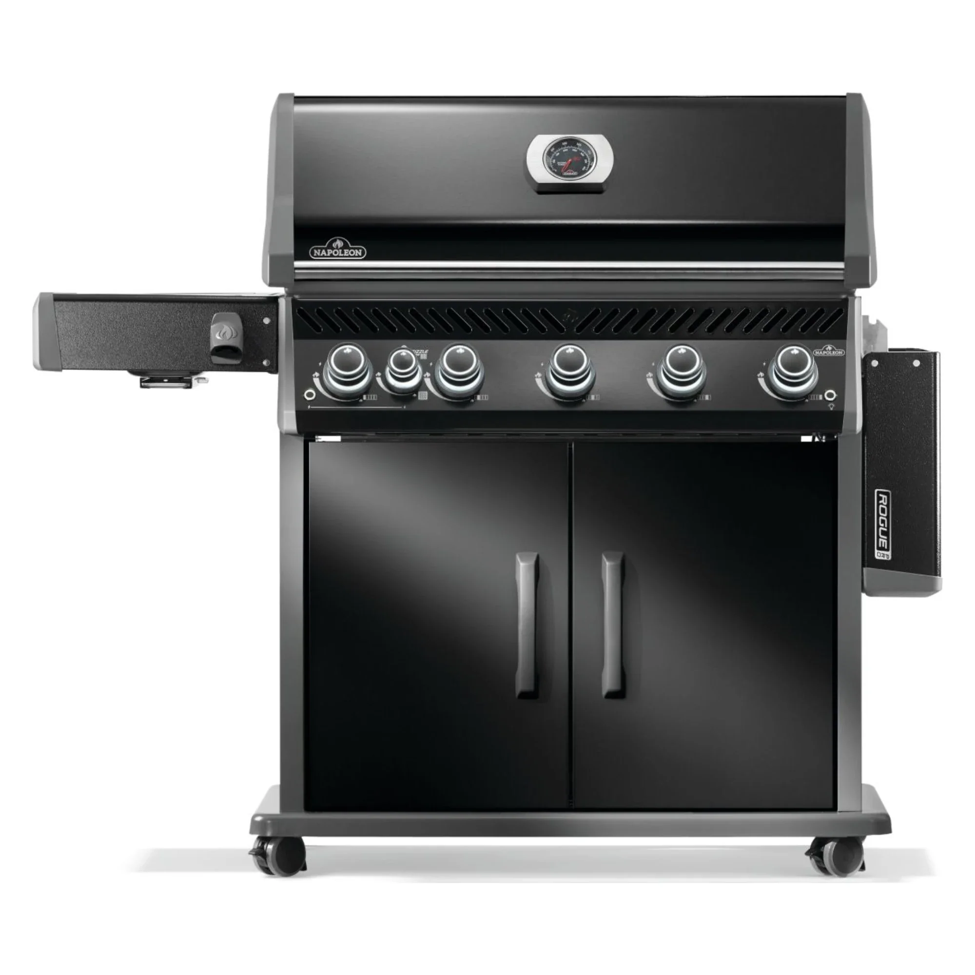 Napoleon Rogue PRO 625 SIB Black Freestanding Gas Grill w/ Infrared Side Burner - Image 3
