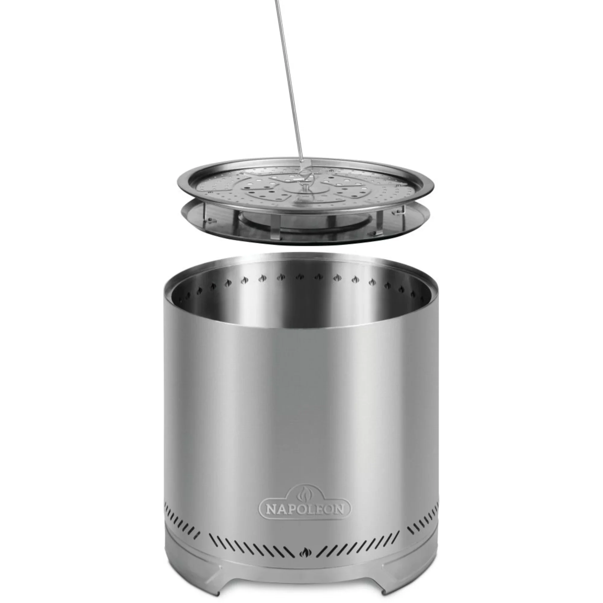 Napoleon Timberwolf 18-Inch Stainless Steel Smokeless Fire Pit - Image 5