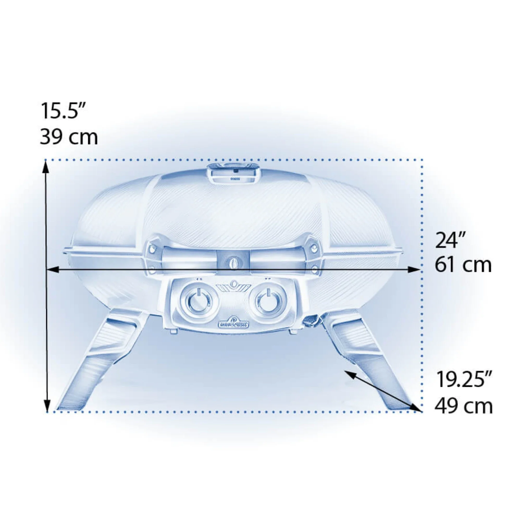 Napoleon TravelQ 285 Portable Propane Gas Grill w/ Griddle - Image 2