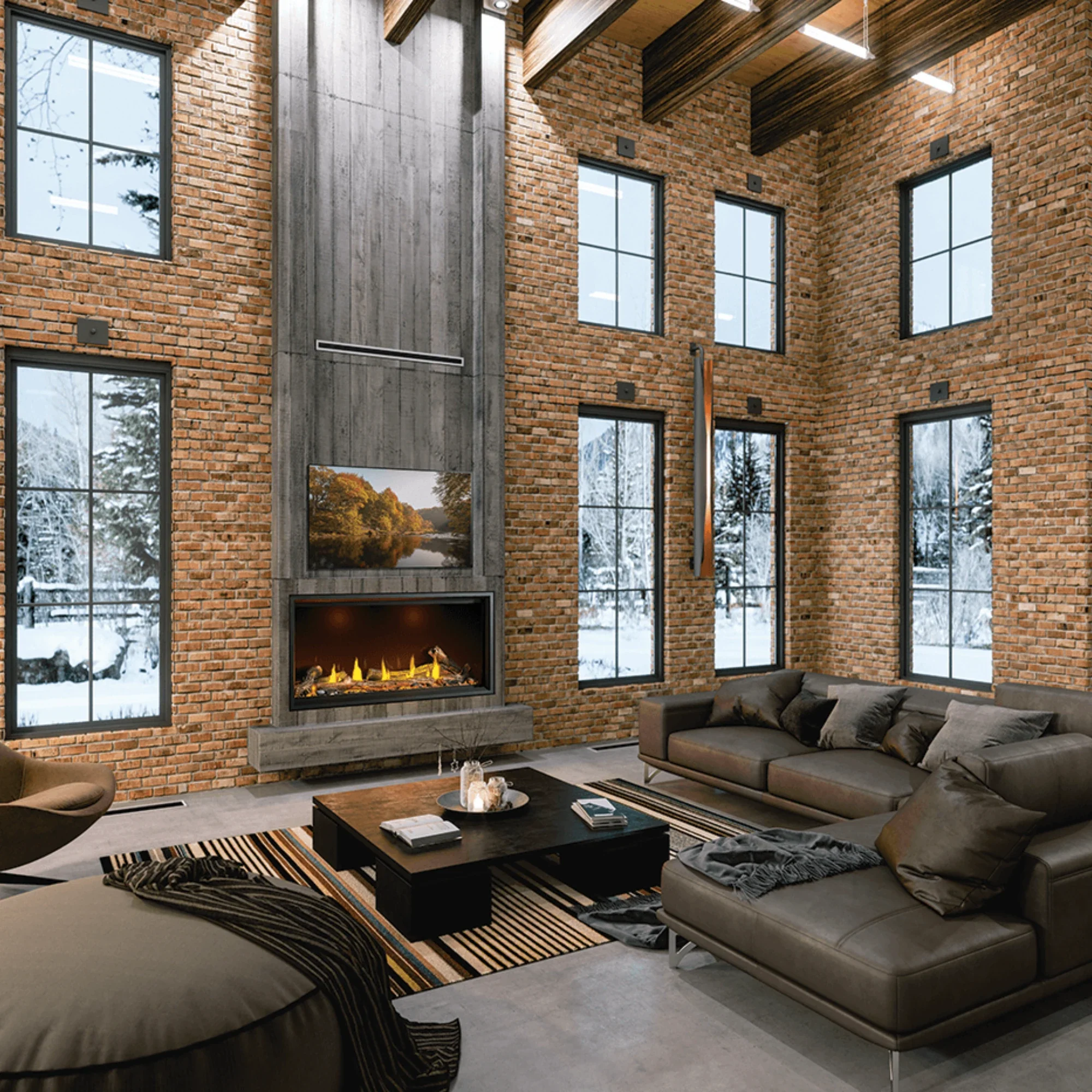 Napoleon Tall Vector™ 50 Natural Gas Direct Vent Fireplace - Electronic Ignition - Image 2