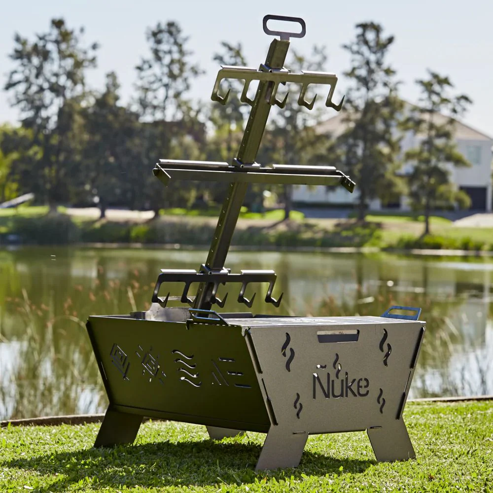 Nuke Huapi 70 Portable Argentine Wood Fire Firepit - Image 7