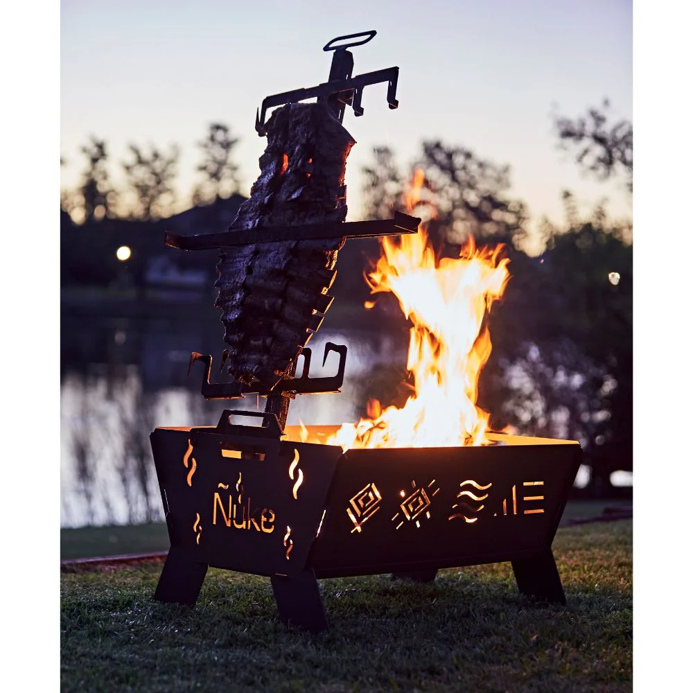 Nuke Huapi 70 Portable Argentine Wood Fire Firepit - Image 9