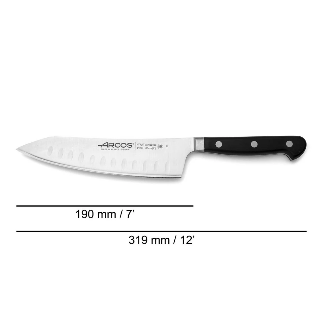 Arcos Opera Series 7" Rocking Santoku Knife - Image 2
