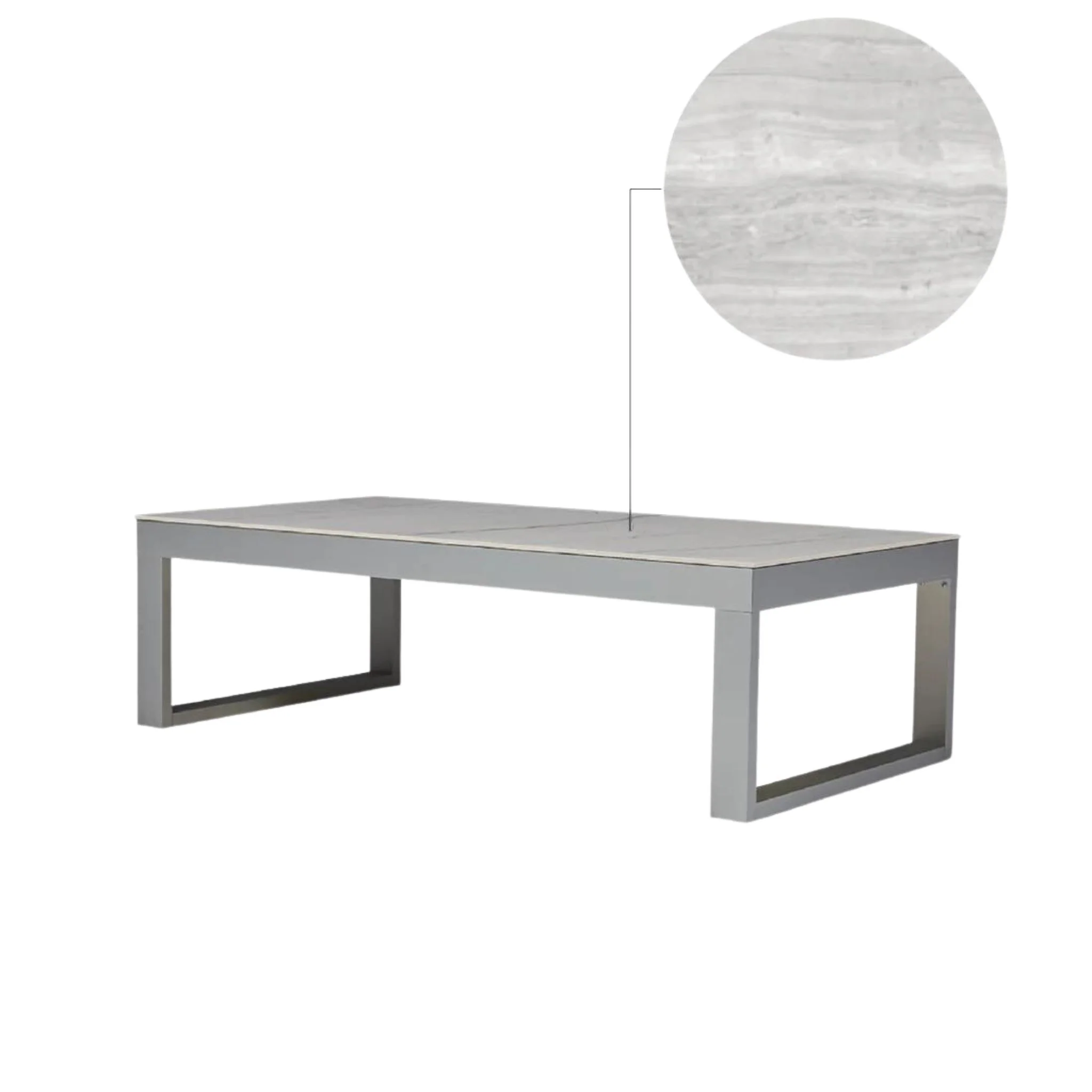 Pampa Living Andes Coffe Table Coffee Table Neo Strata Argentum Riverwashed