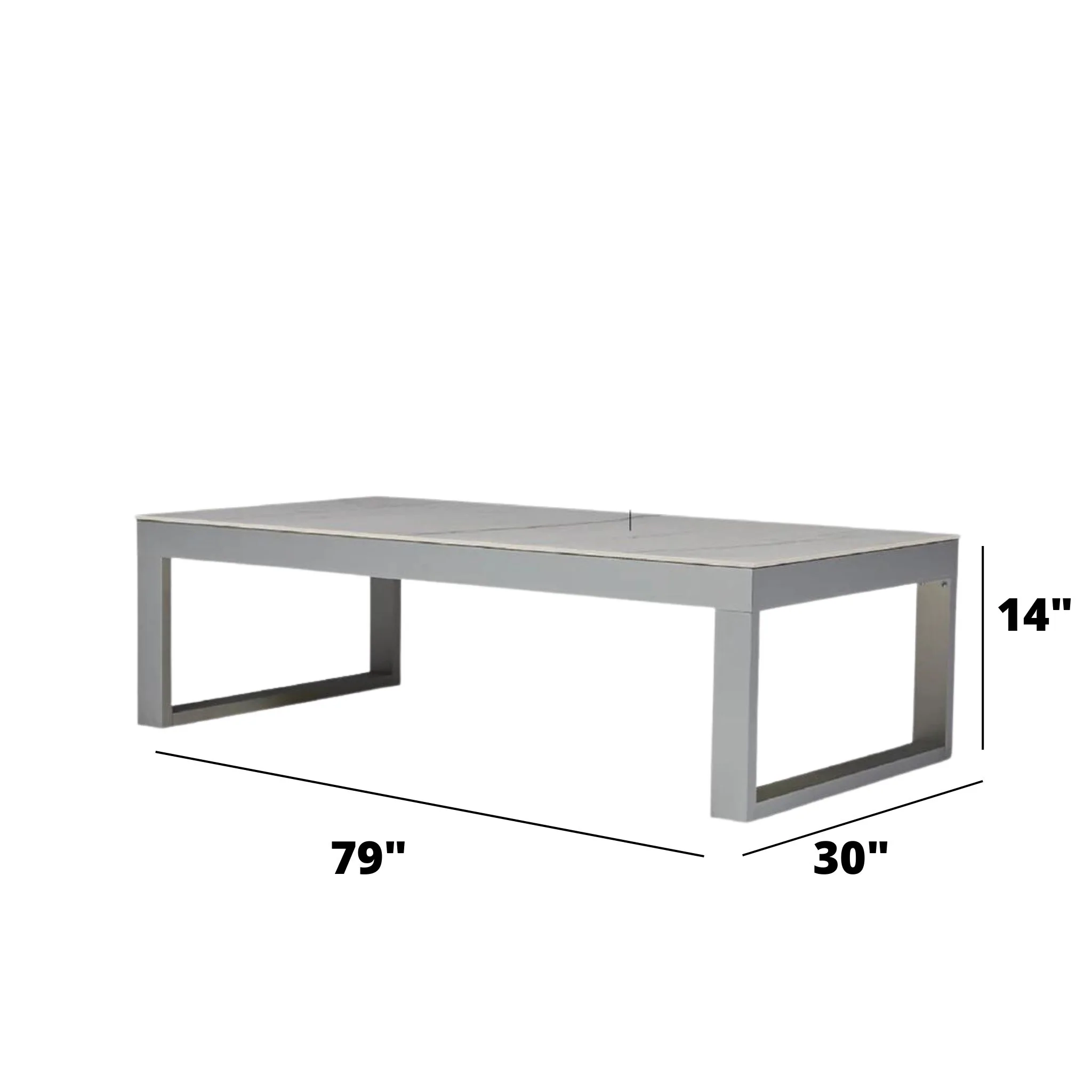 Pampa Living Andes Coffe Table Coffee Table Neo Strata Argentum Riverwashed - Image 2