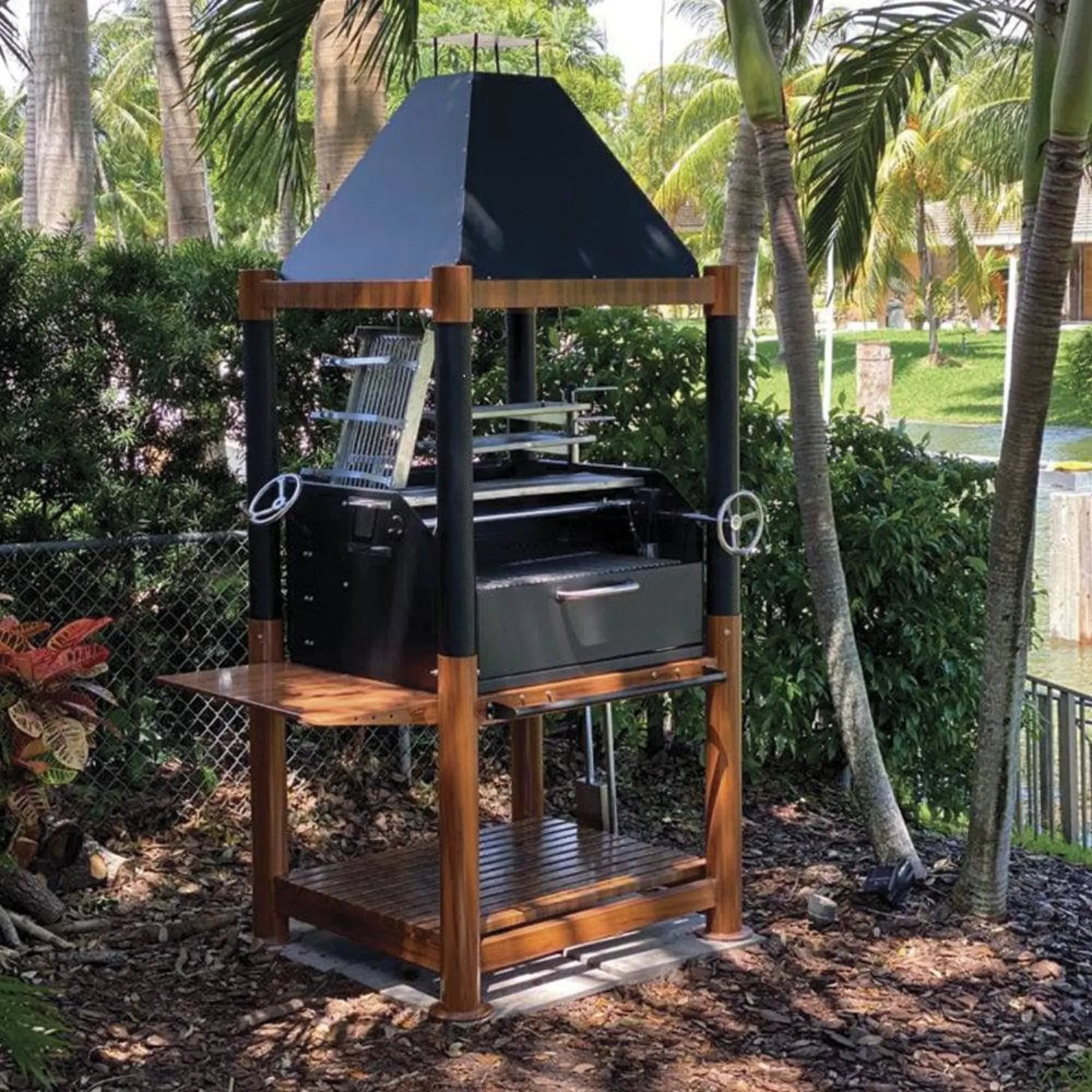 Tagwood BBQ02SI Premium Freestanding Santa Maria Argentine Grill - "The Beast" - Image 10