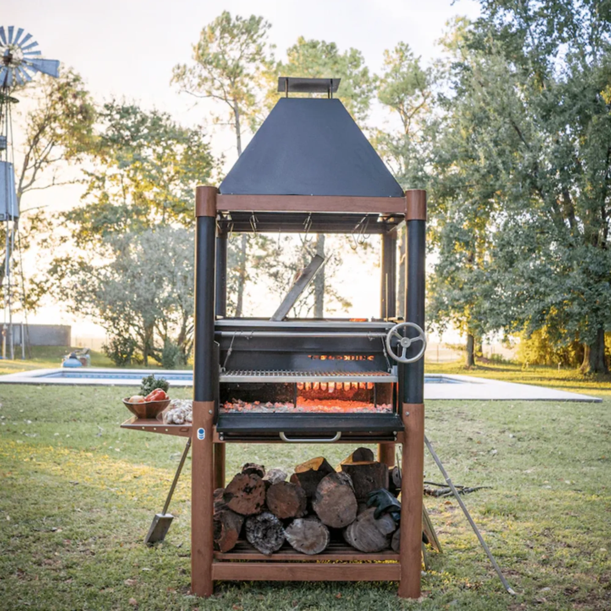 Tagwood BBQ02SI Premium Freestanding Santa Maria Argentine Grill - "The Beast" - Image 11