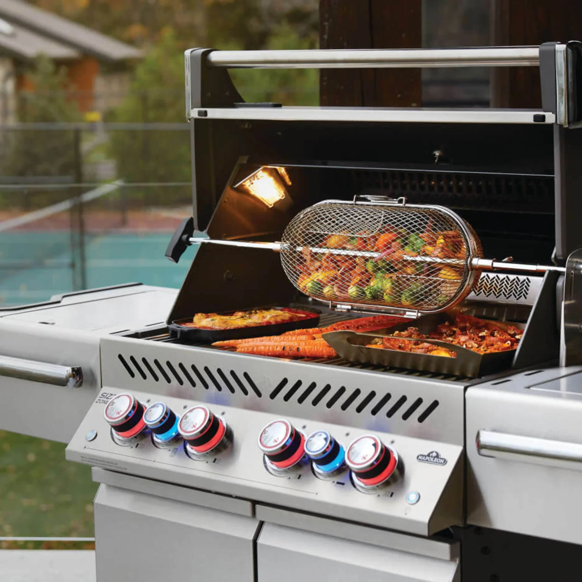 Napoleon Prestige PRO™ 500 RSIB Freestanding Gas Grill with Infrared side and Rear Burners - Image 5