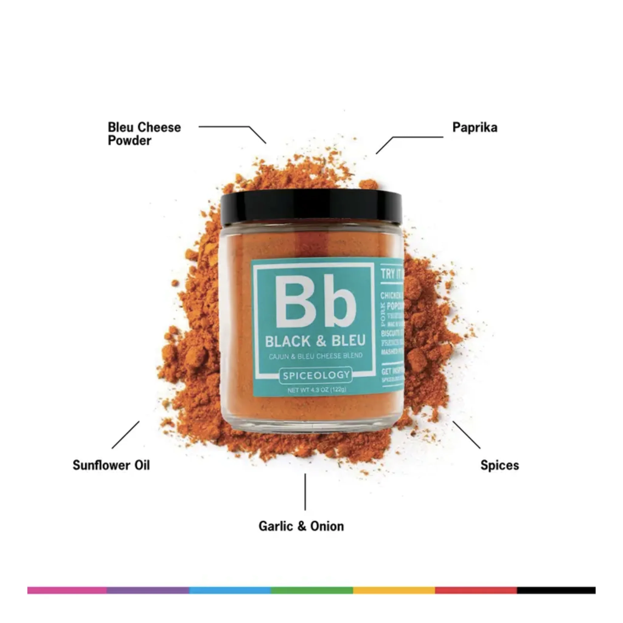 Spiceology - Black & Bleu - Cajun Blue Cheese Rub - Image 3