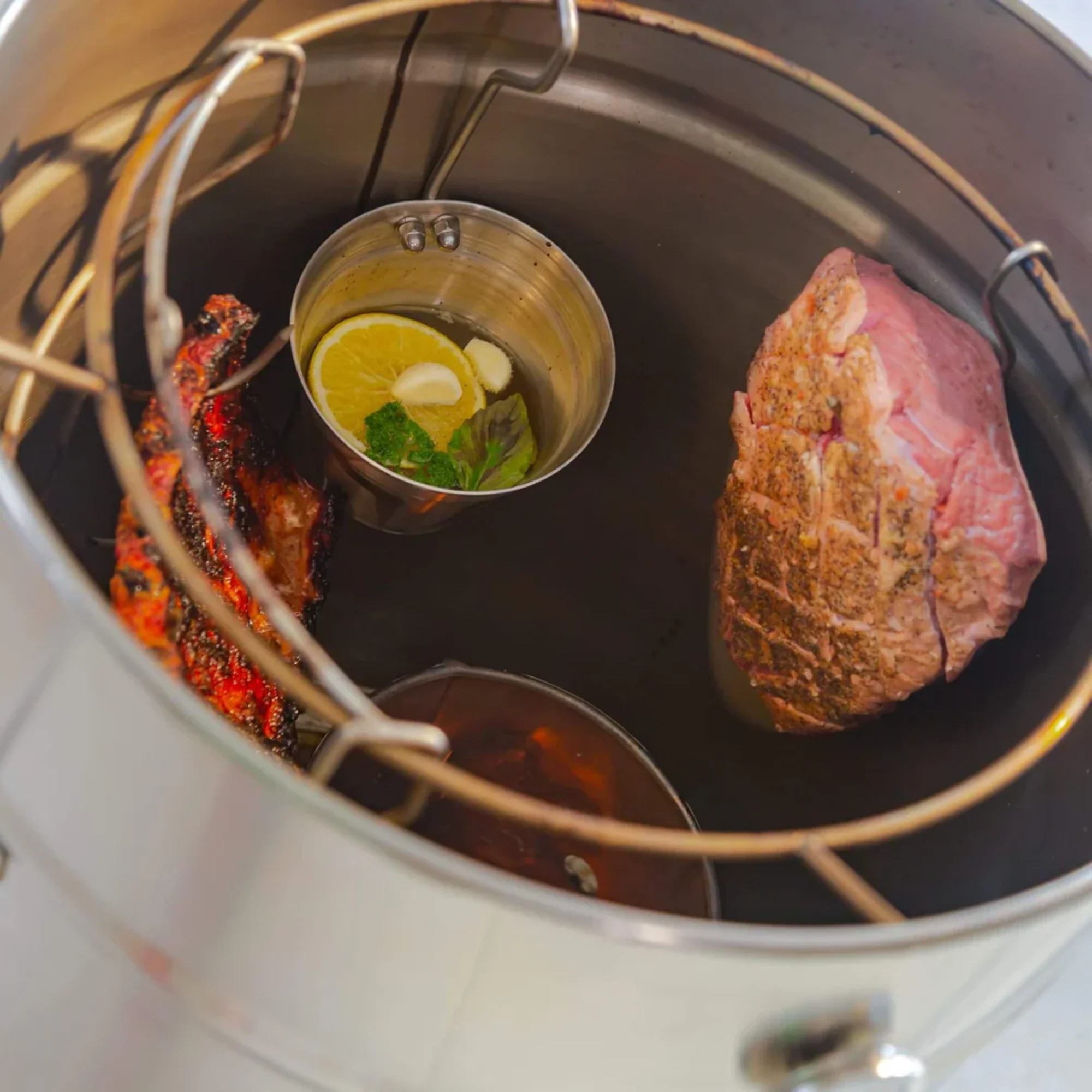 Steak & Beer Large Roasting Barrel 14–16 kg (30–35 lb) – INOX Line - Image 5