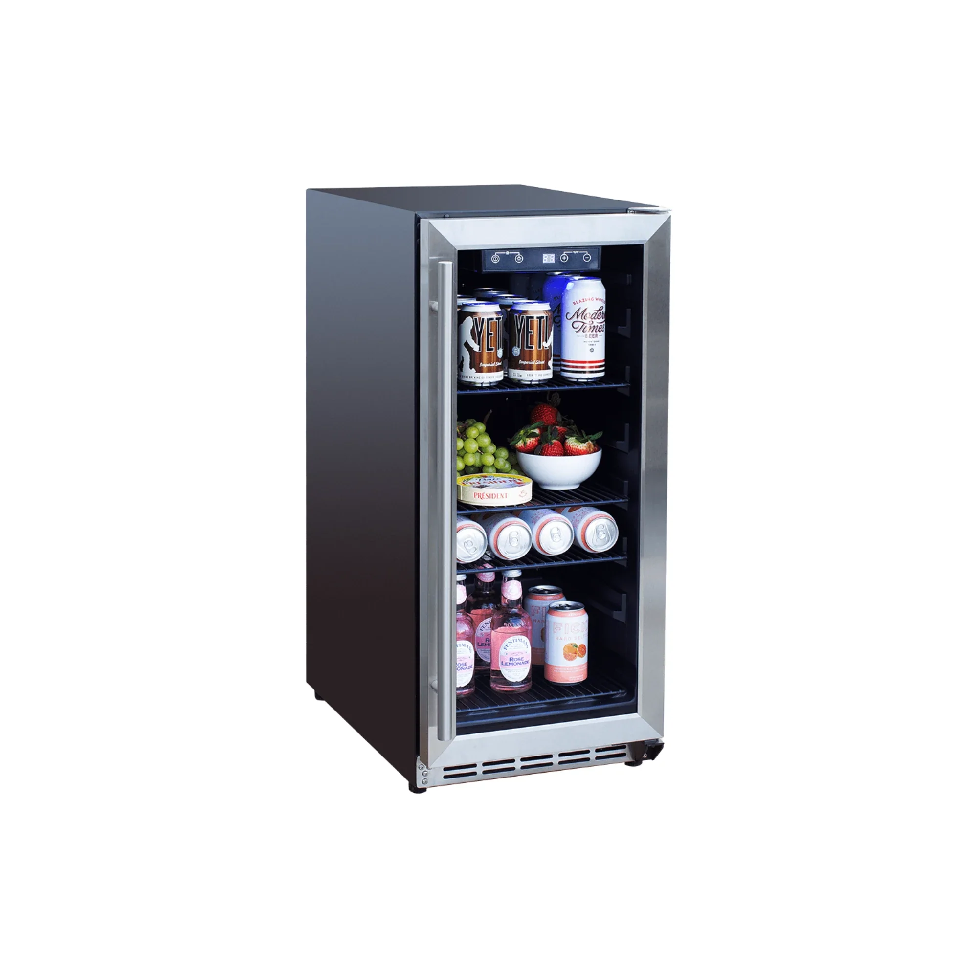Summerset 15-Inch 3.2 Cu Outdoor Rated Refrigerator w/ Glass Door - Image 2