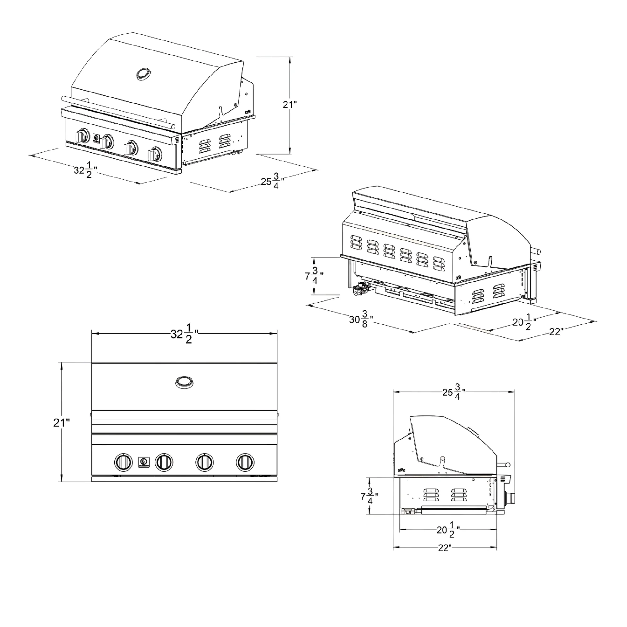 Summerset Sizzler 32-Inch Built-In Gas Grill - Image 3