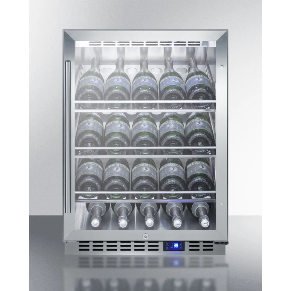 Summit SCR611GLOSCH 24" Wide Single Zone Outdoor Commercial Wine Cellar - Image 3