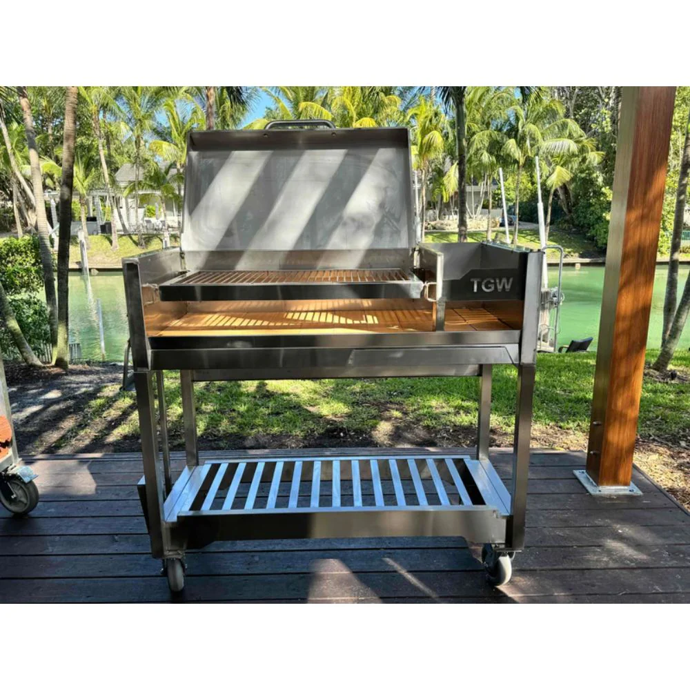 Tagwood BBQ Argentine Gaucho Stainless Steel Freestanding Charcoal Grill - Image 4