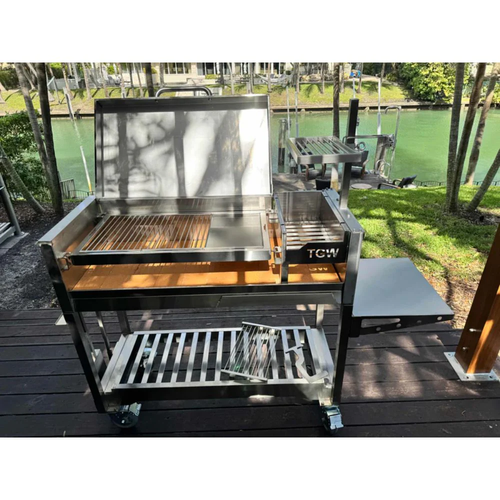 Tagwood BBQ Argentine Gaucho Stainless Steel Freestanding Charcoal Grill - Image 7