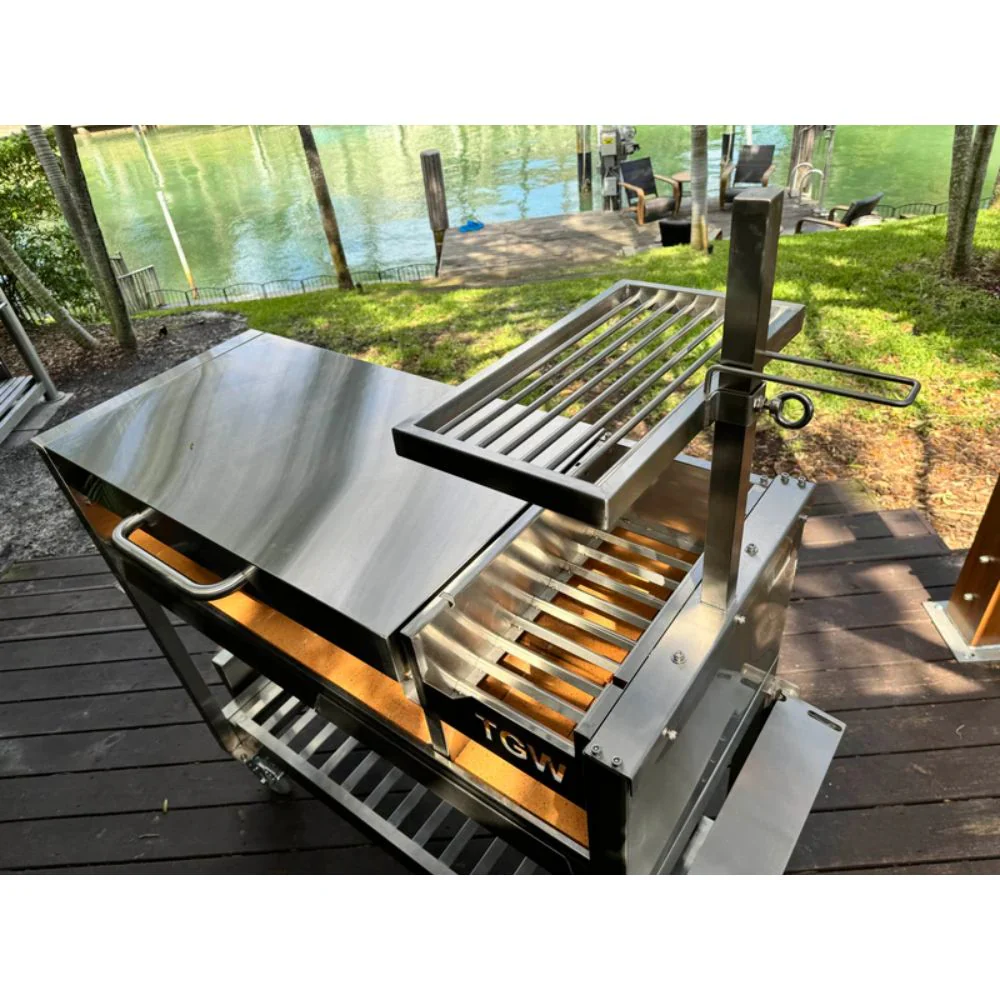Tagwood BBQ Argentine Gaucho Stainless Steel Freestanding Charcoal Grill - Image 8