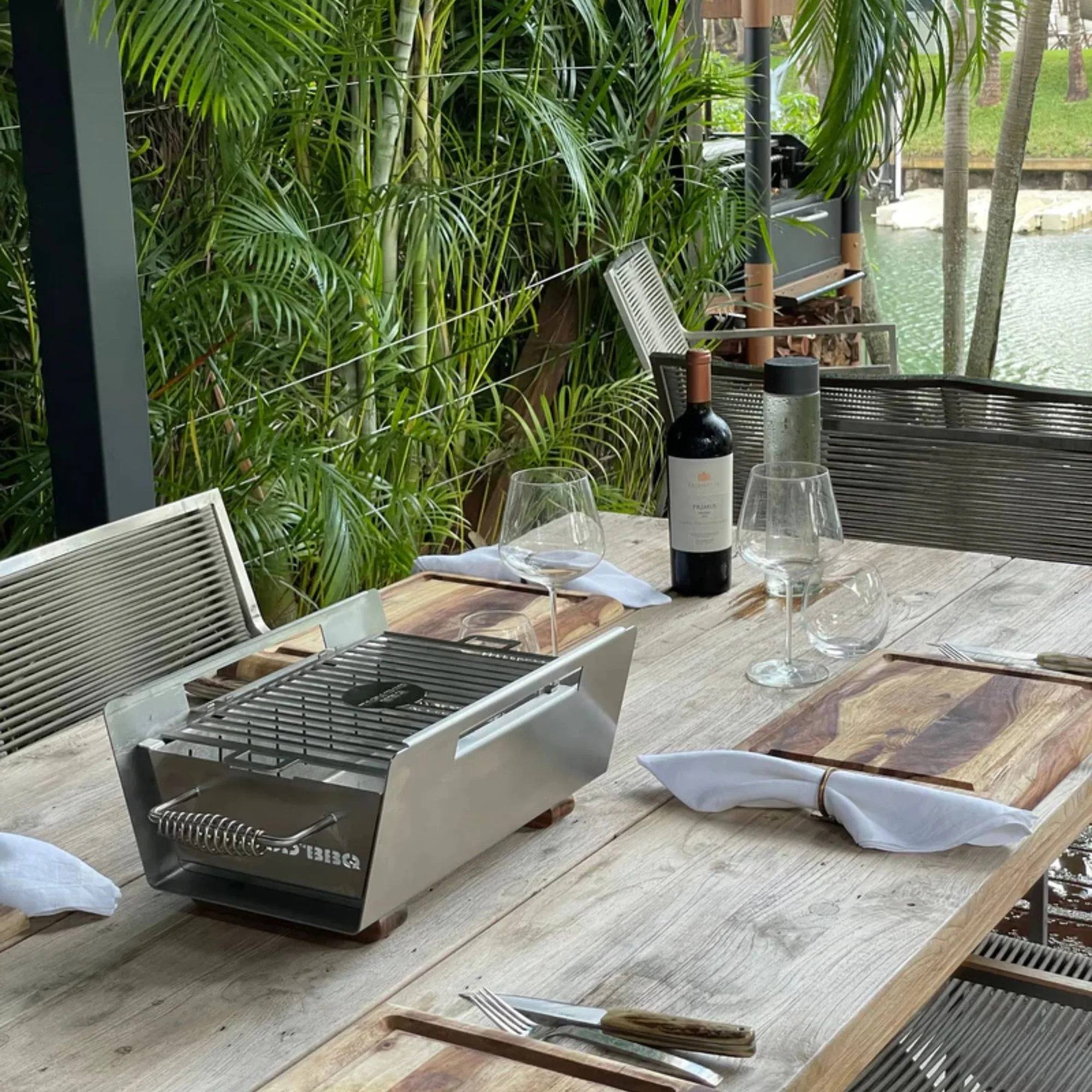Tagwood BBQ07SS Stainless Steel Table Top Warming Brazier - Image 12
