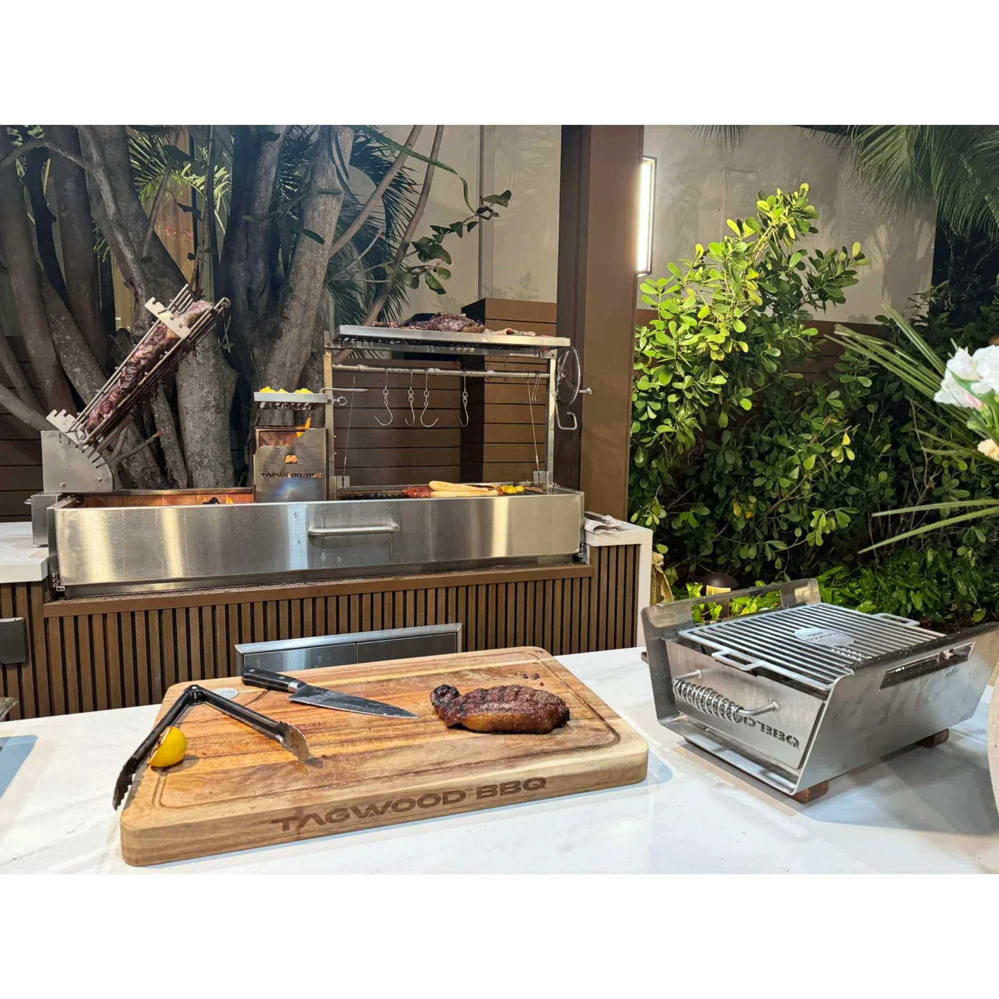 Tagwood BBQ07SS Stainless Steel Table Top Warming Brazier - Image 7