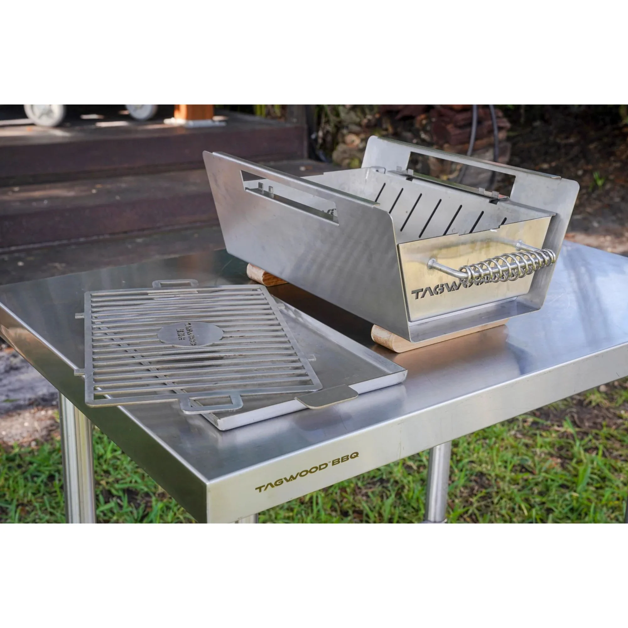 Tagwood BBQ07SS Stainless Steel Table Top Warming Brazier - Image 8