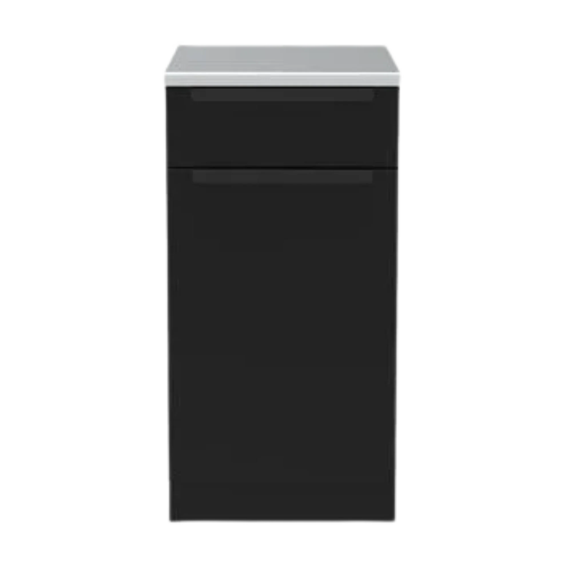 Tank & Side Burner Cabinet in MOK Black