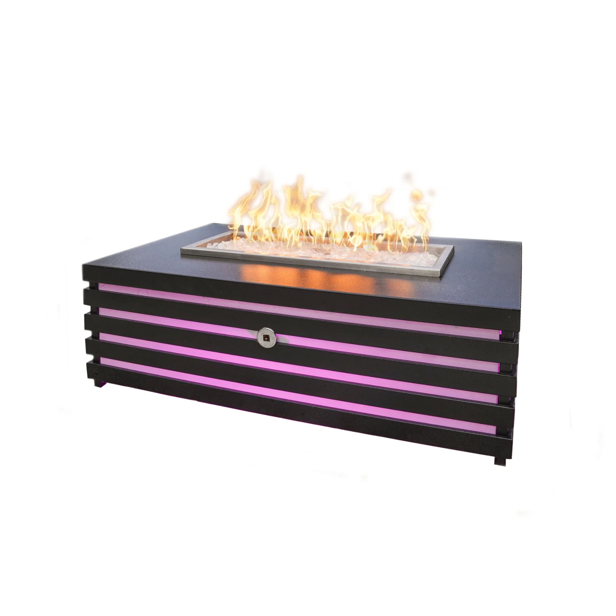 The Outdoor Plus Amina Metal Powder Coat Propane Gas Fire Pit - Image 2