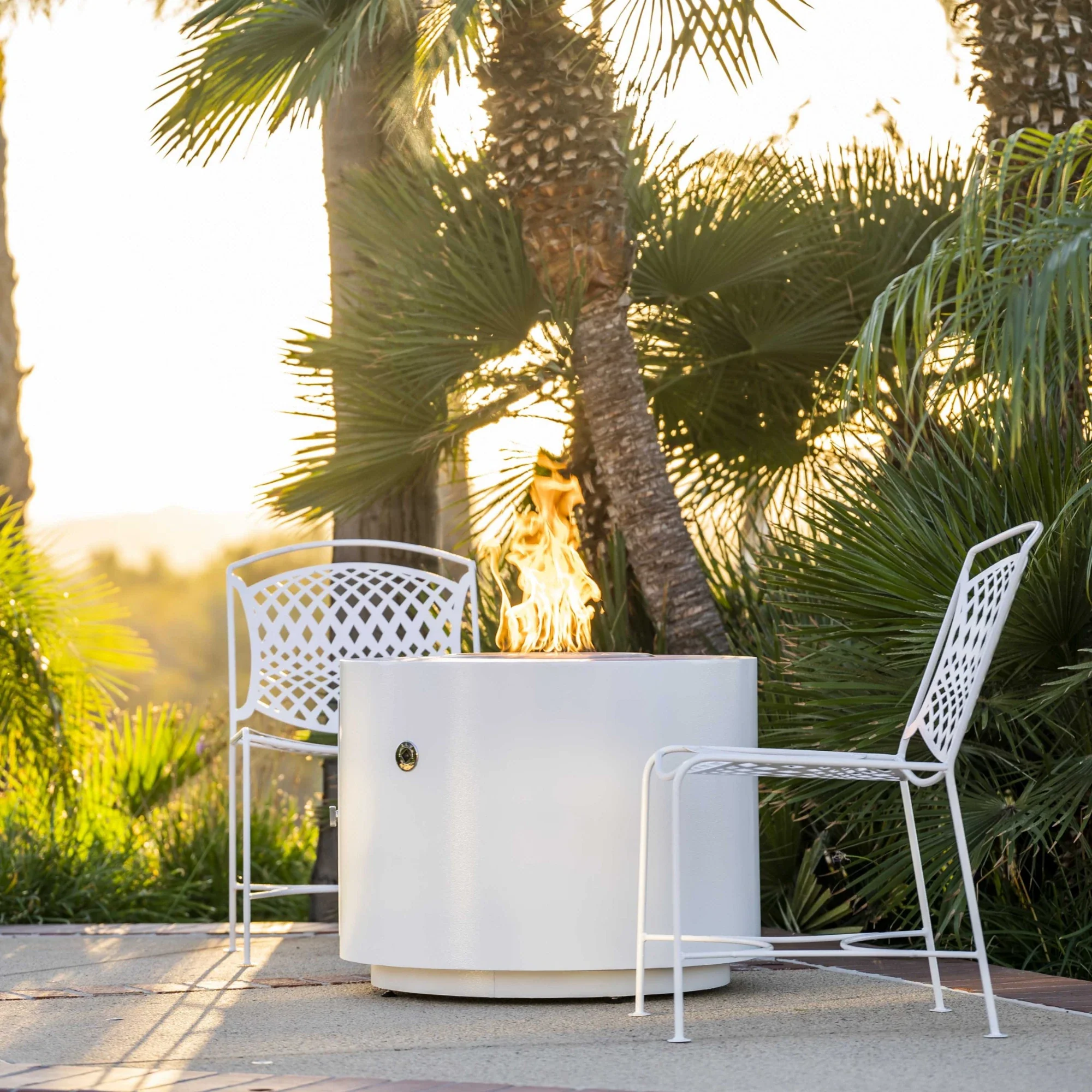 The Outdoor Plus Beverly Metal Powder Coat Natural Gas Fire Pit - Image 5