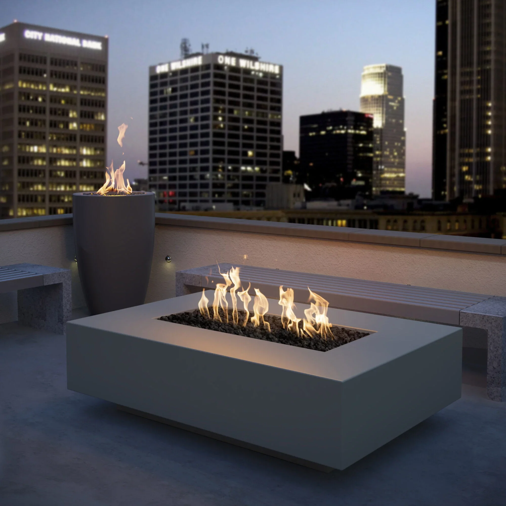 The Outdoor Plus Cabo Linear Natural Gas Fire Pit - Image 9