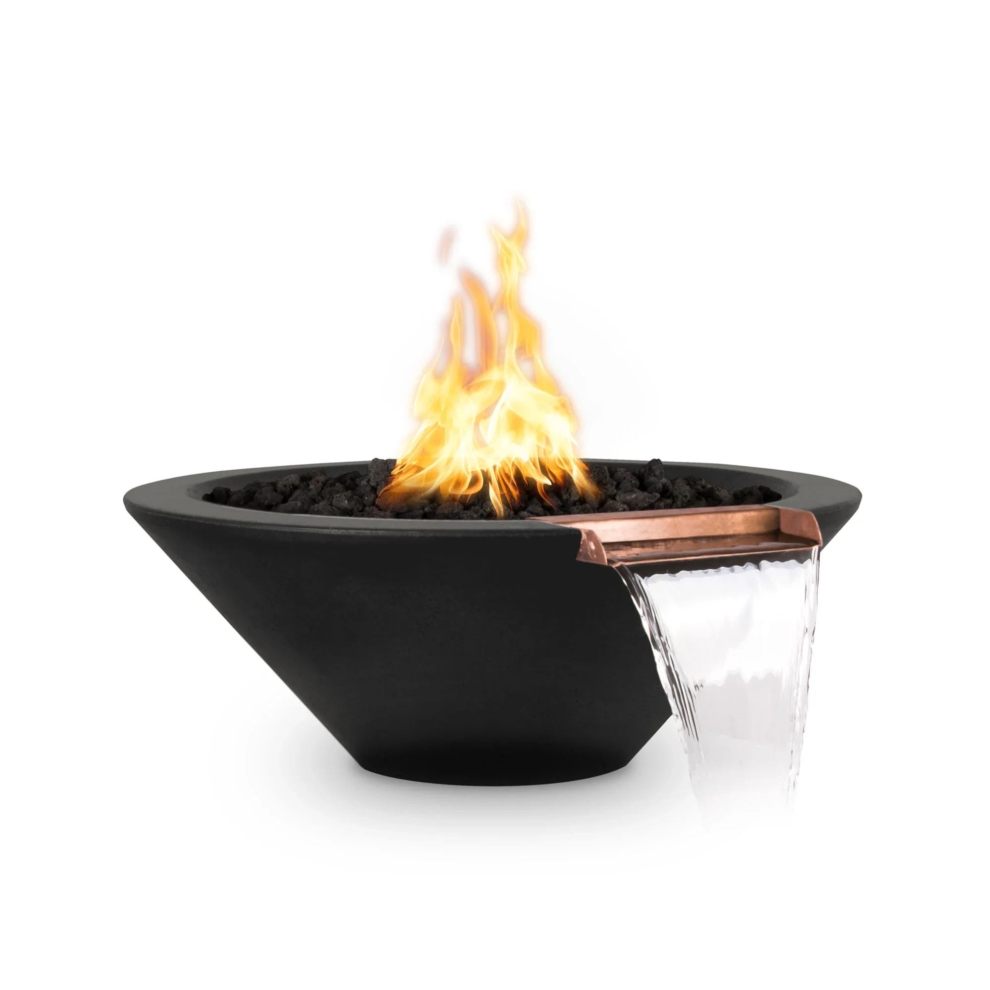 The Outdoor Plus Concrete Propane Gas Cazo Fire & Water Bowl