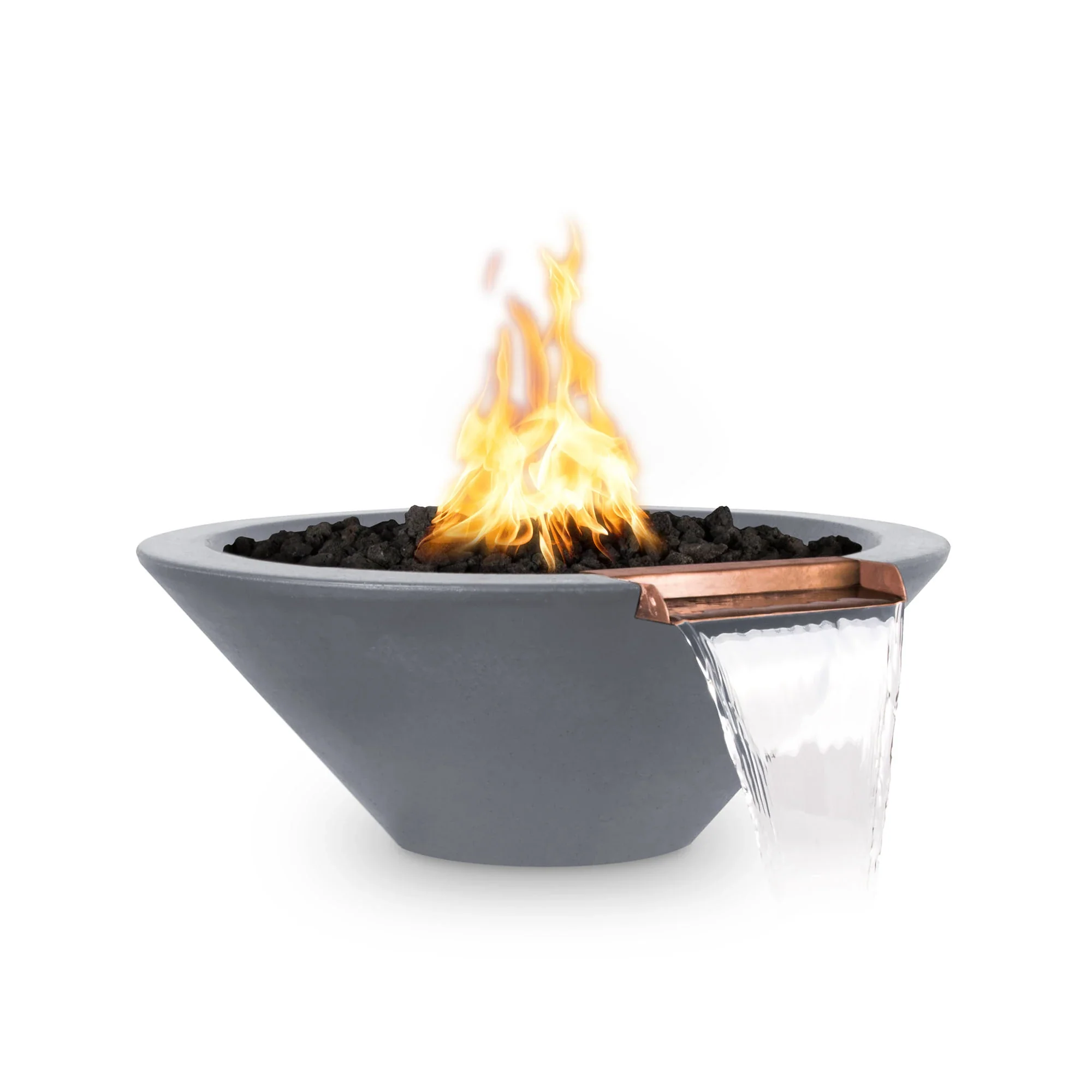 The Outdoor Plus Concrete Propane Gas Cazo Fire & Water Bowl - Image 3