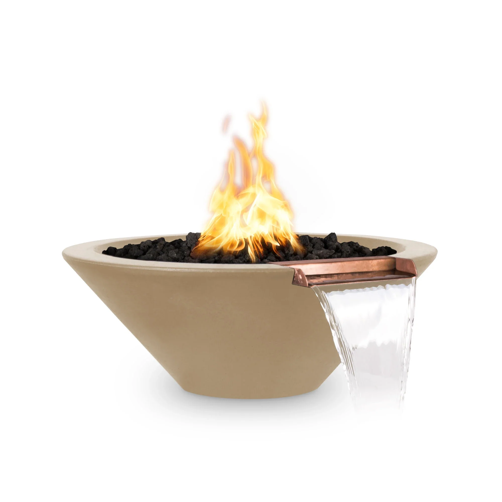 The Outdoor Plus Concrete Propane Gas Cazo Fire & Water Bowl - Image 6