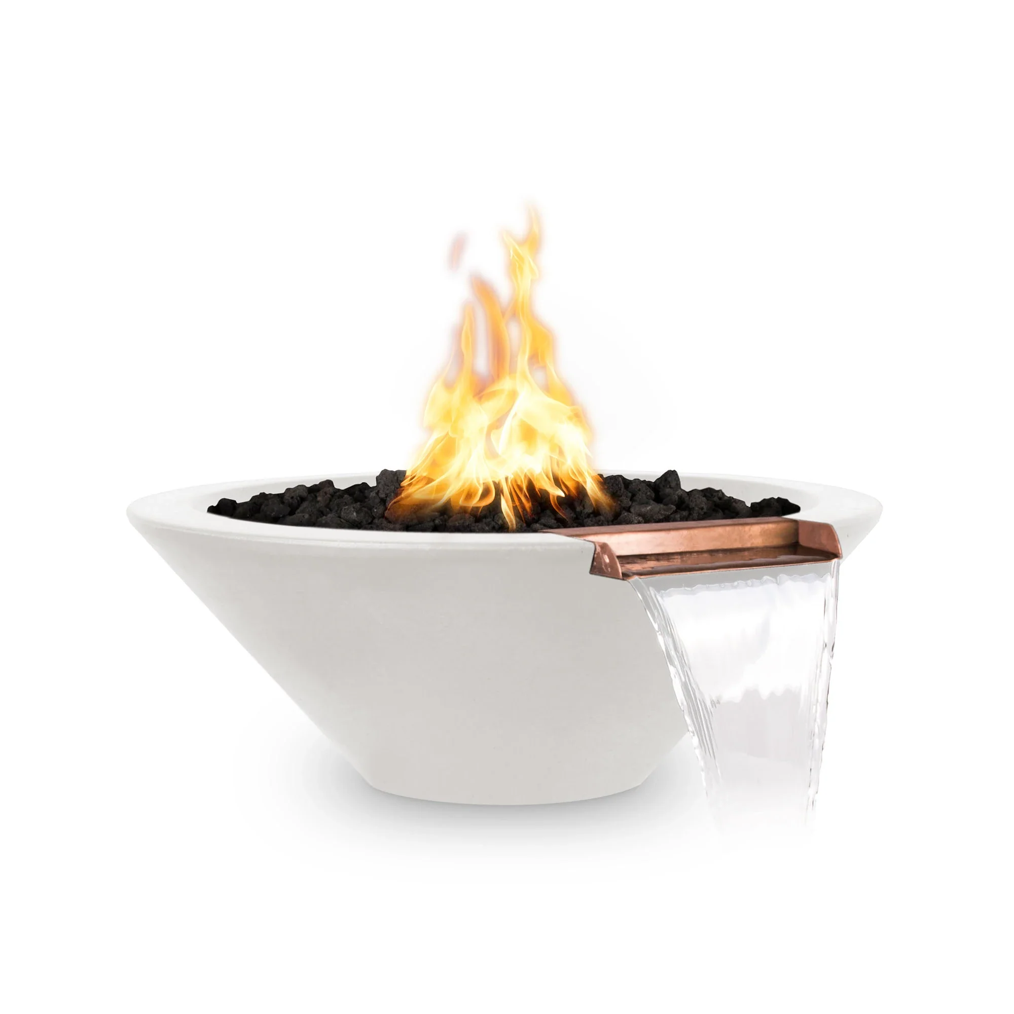 The Outdoor Plus Concrete Natural Gas Cazo Fire & Water Bowl - Image 2